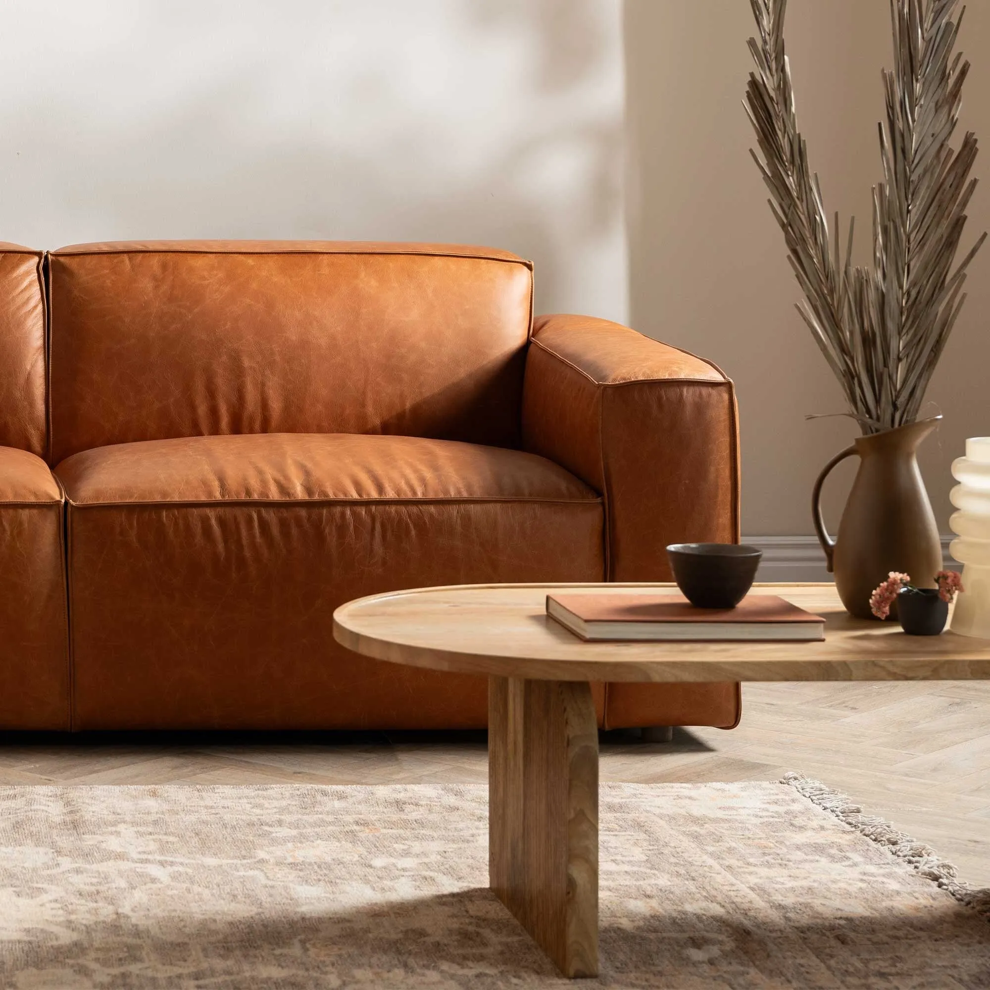 Zuberi Coffee Table - Neutral, Mango Wood