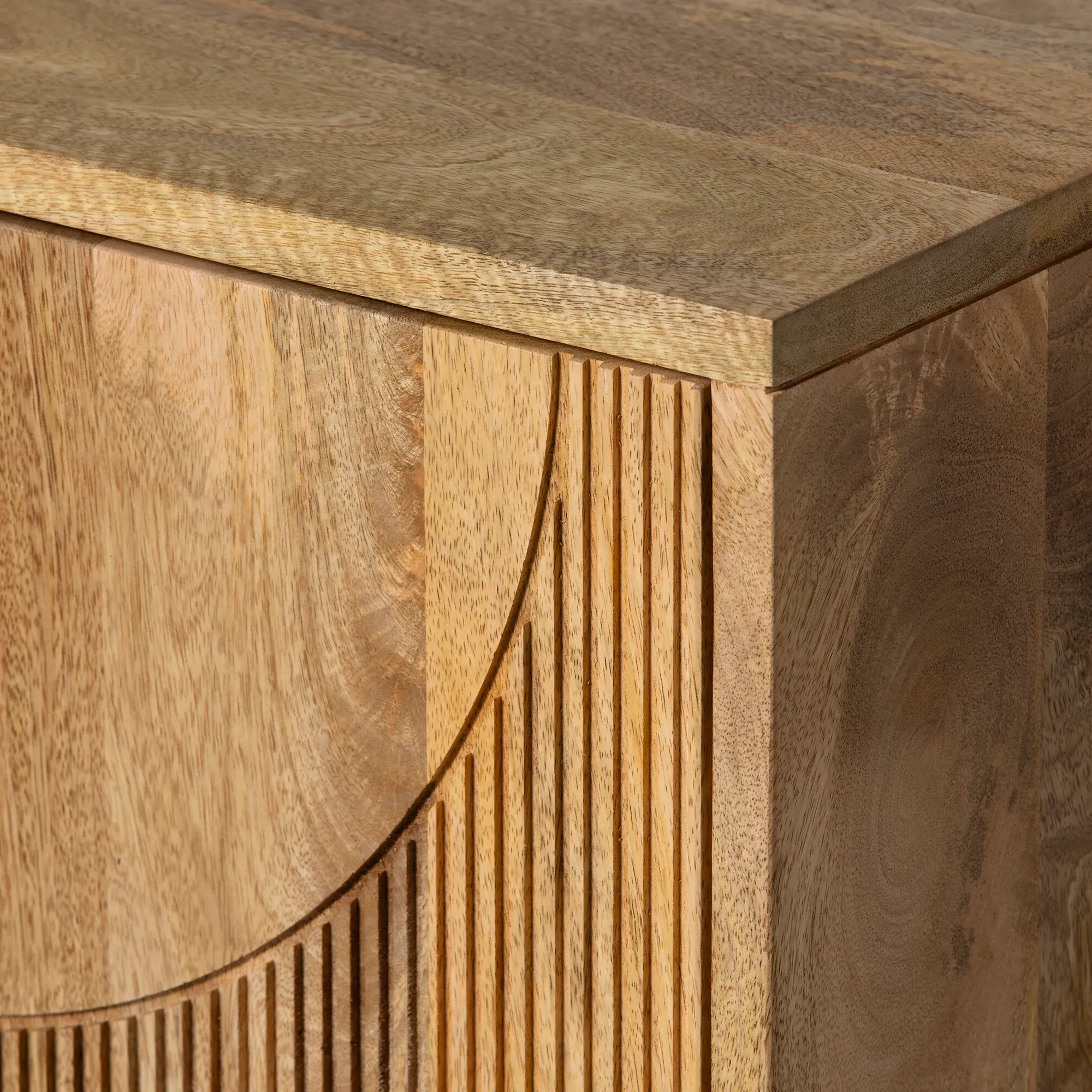 Zuberi Sideboard - Neutral, Mango Wood