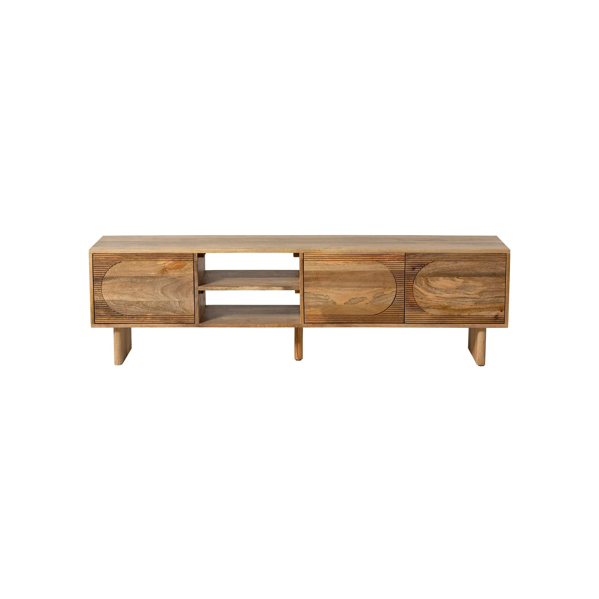 Zuberi TV Unit - Neutral, Mango Wood