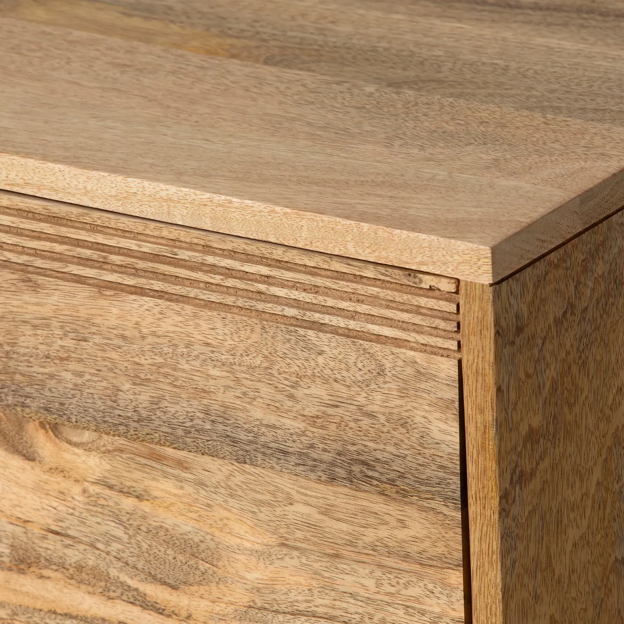 Zuberi TV Unit - Neutral, Mango Wood