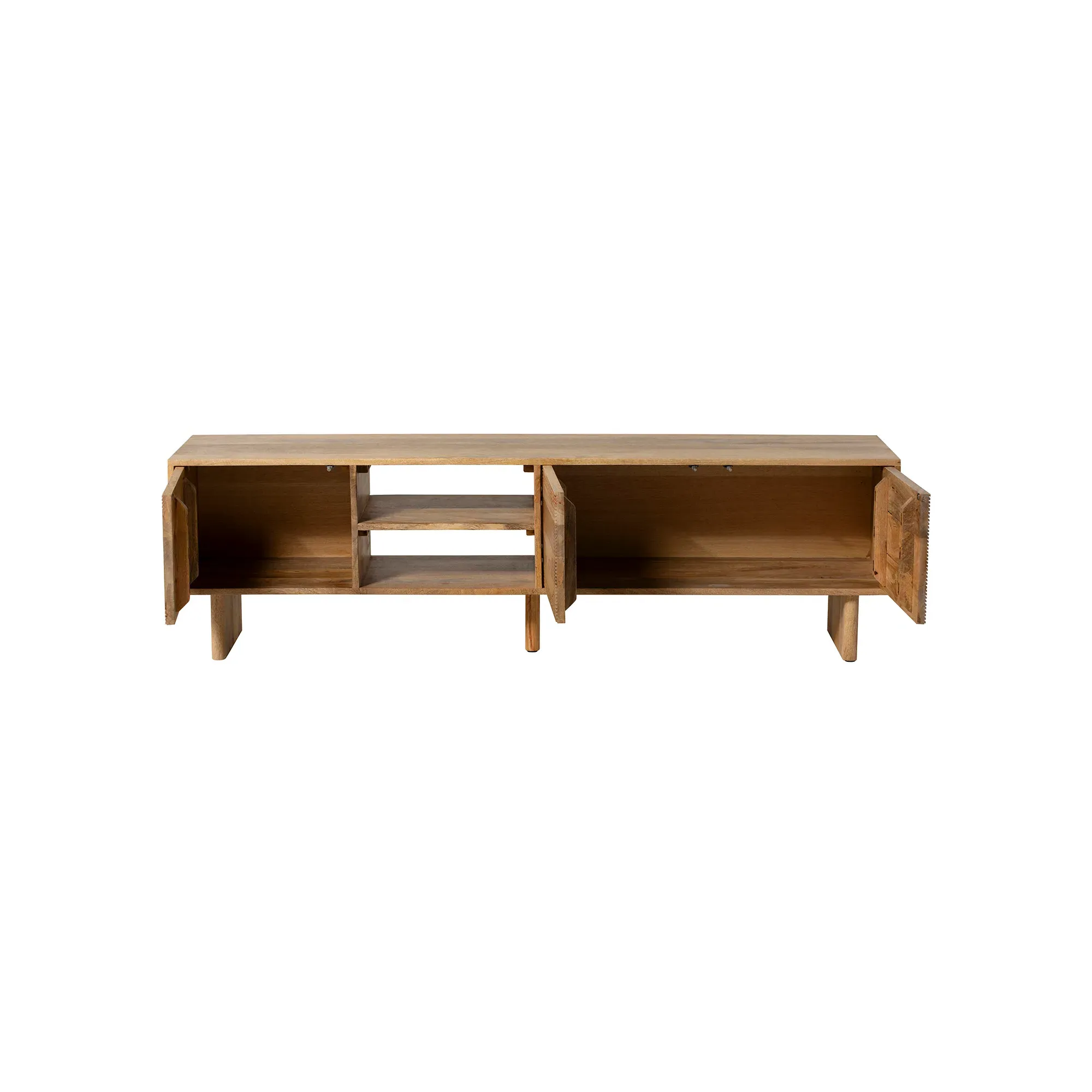 Zuberi TV Unit - Neutral, Mango Wood