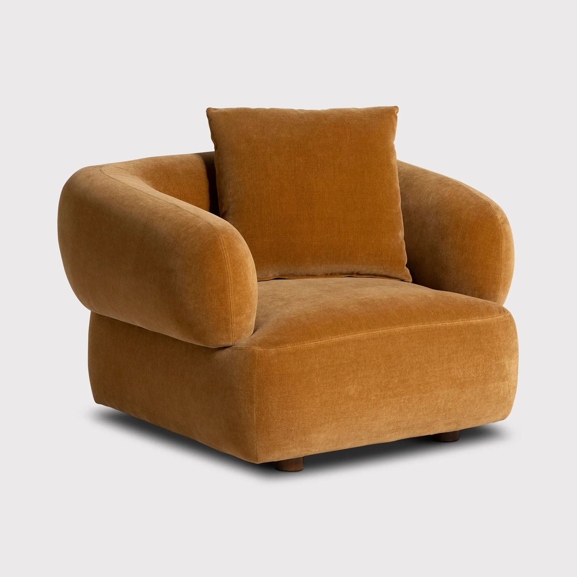 blume-armchair-brown-fabric-barker-stonehouse image