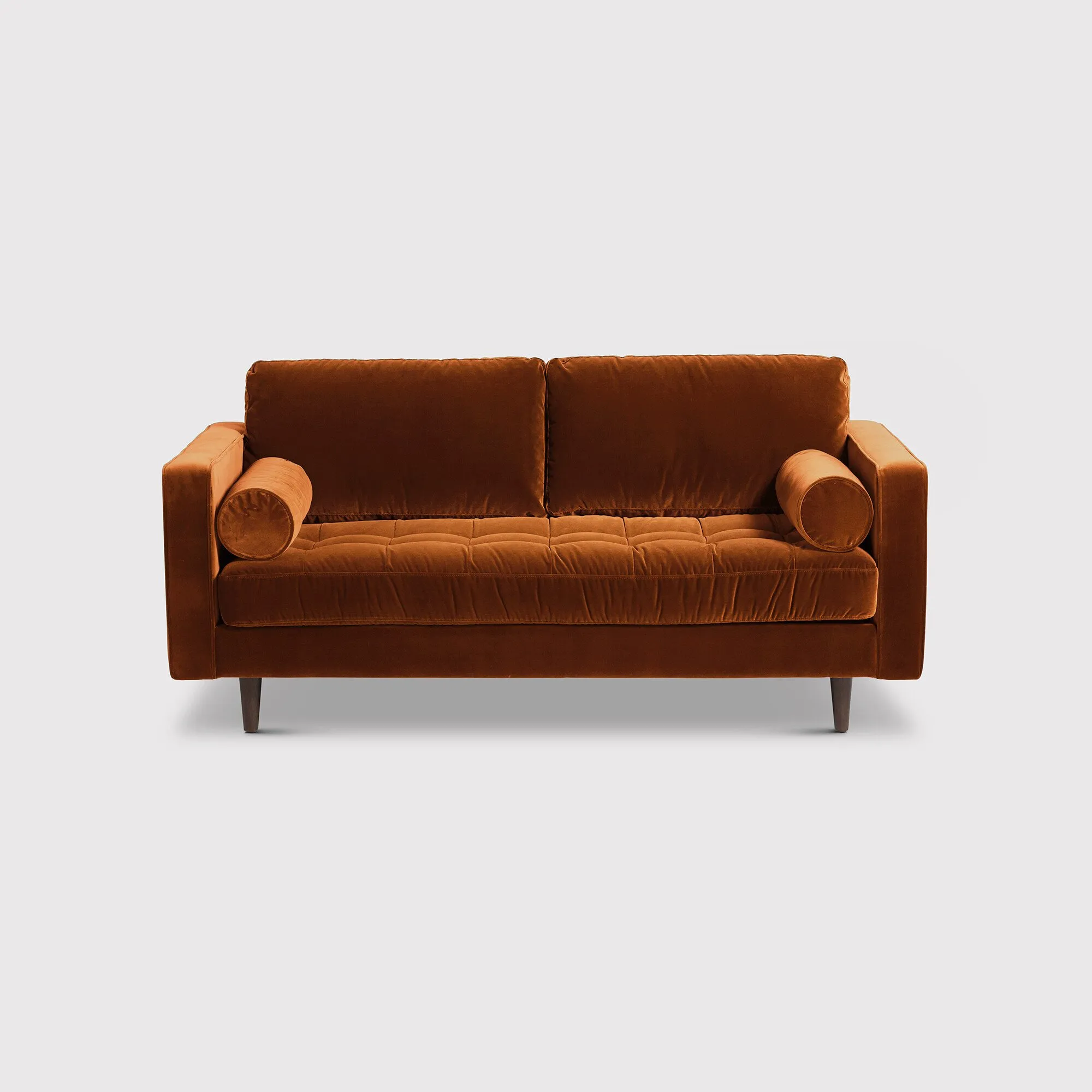 hemingway-large-2-seater-sofa-orange-velvet-barker-stonehouse image