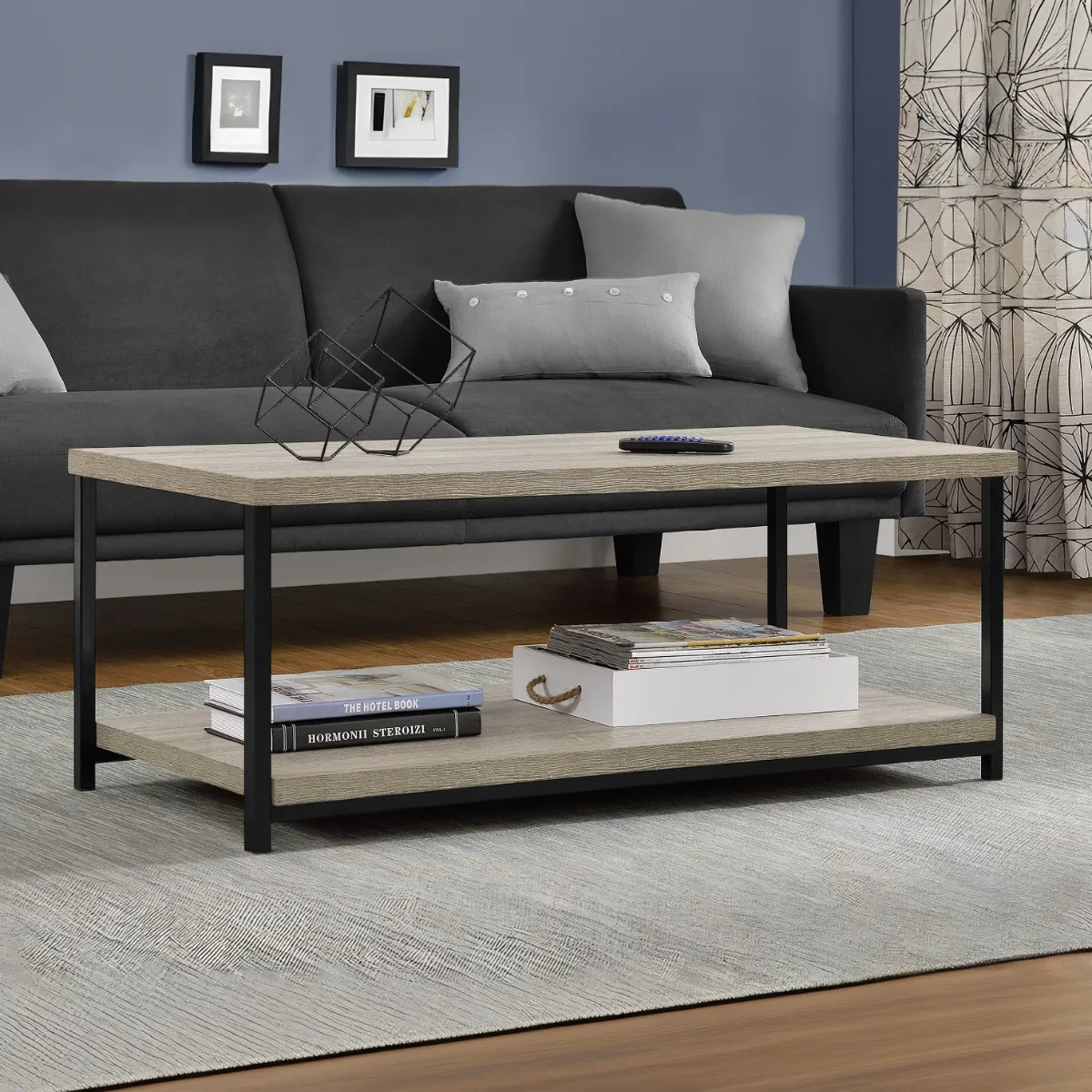 Coffee Table with Storage - Oak, Wood