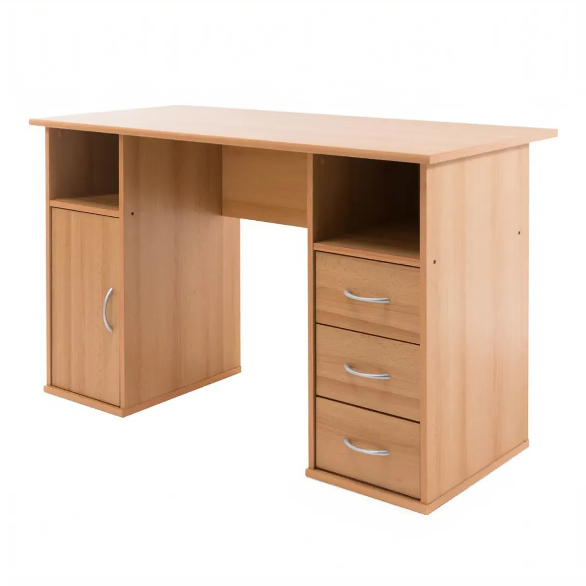 Computer Workstation with Storage - Beech image