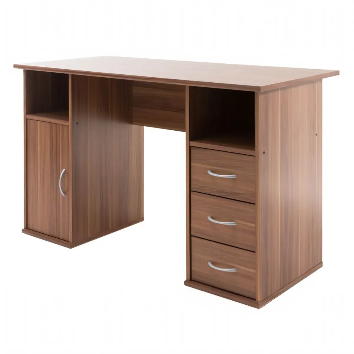 Computer Workstation with Storage - Walnut