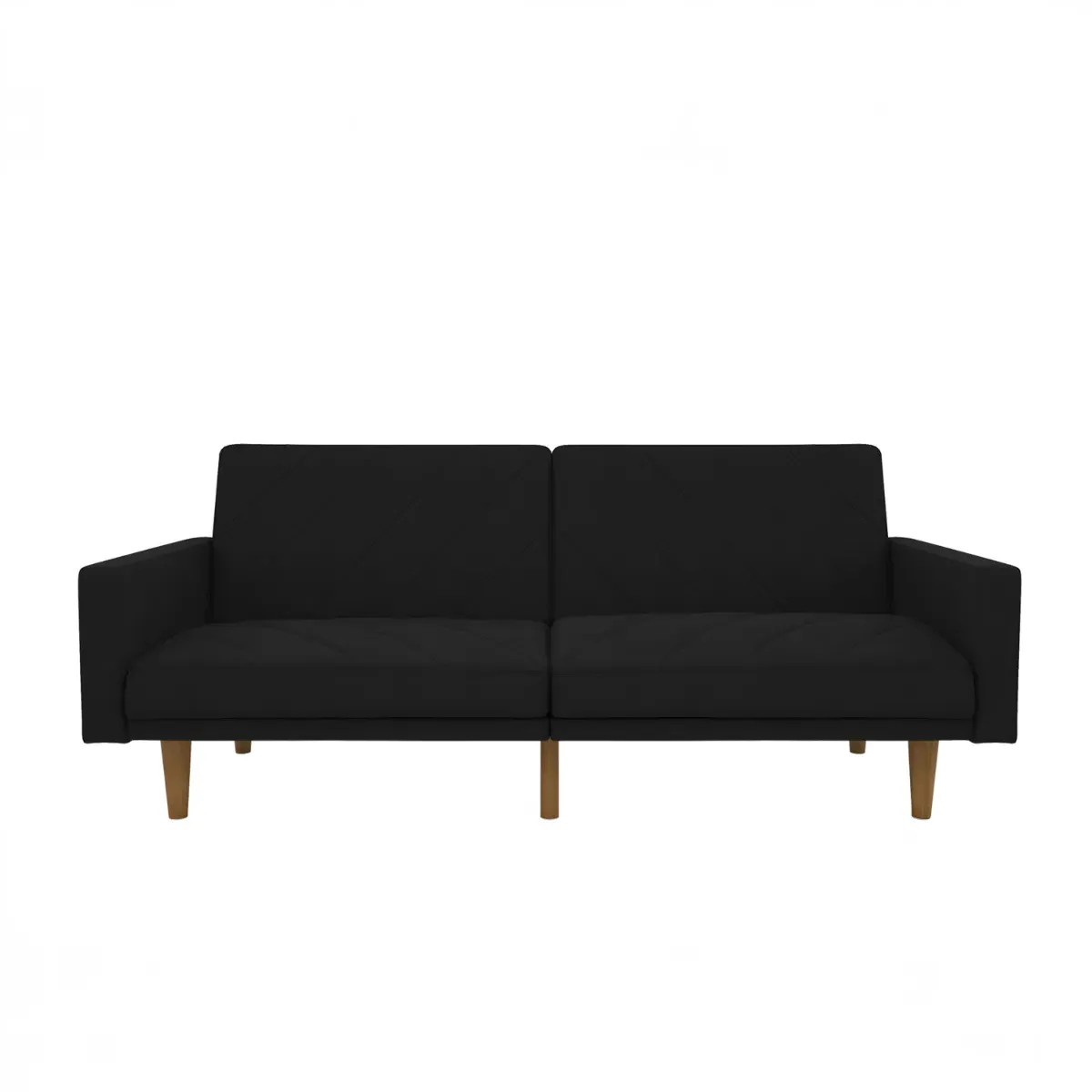 Convertible Sofa Bed with Storage - Black, Linen image