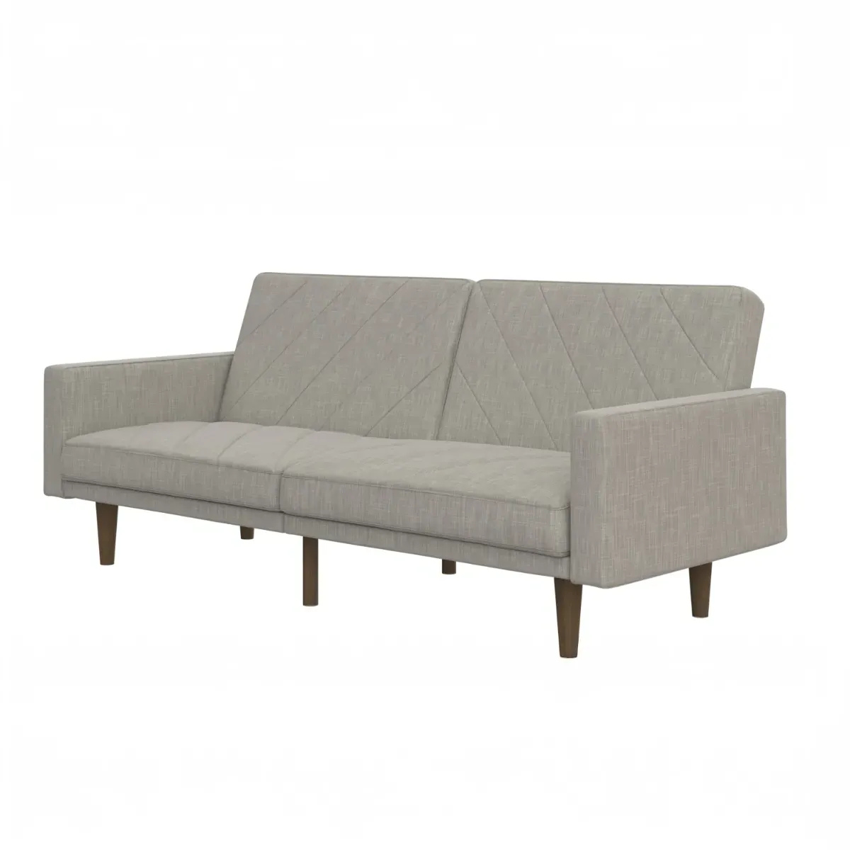 Convertible Sofa Bed with Storage - Grey, Linen