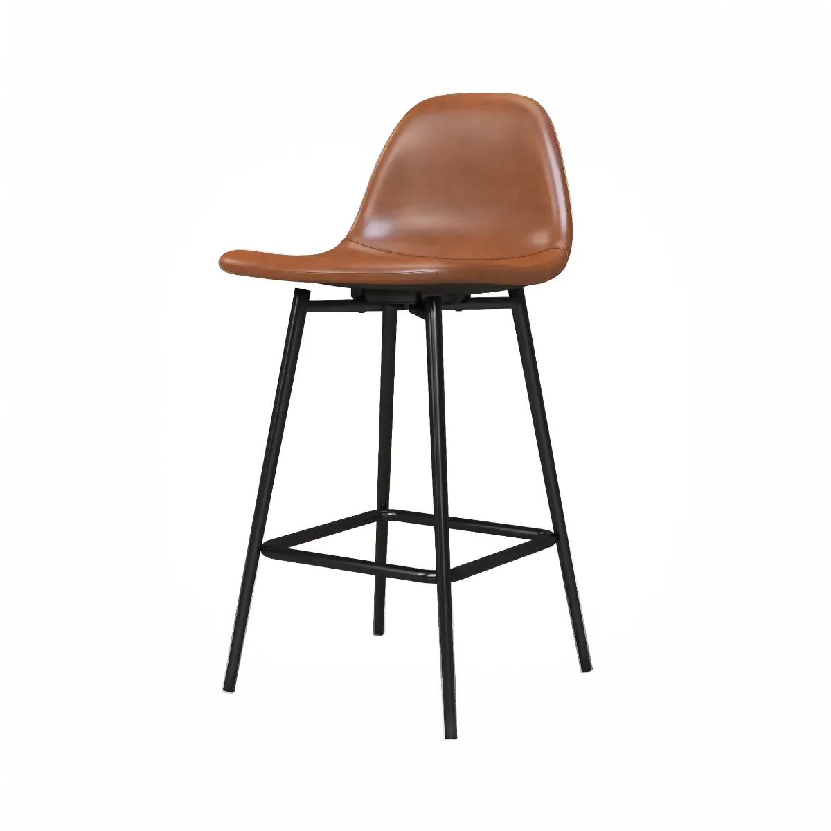 Upholstered Counter Stool - Camel, Velvet