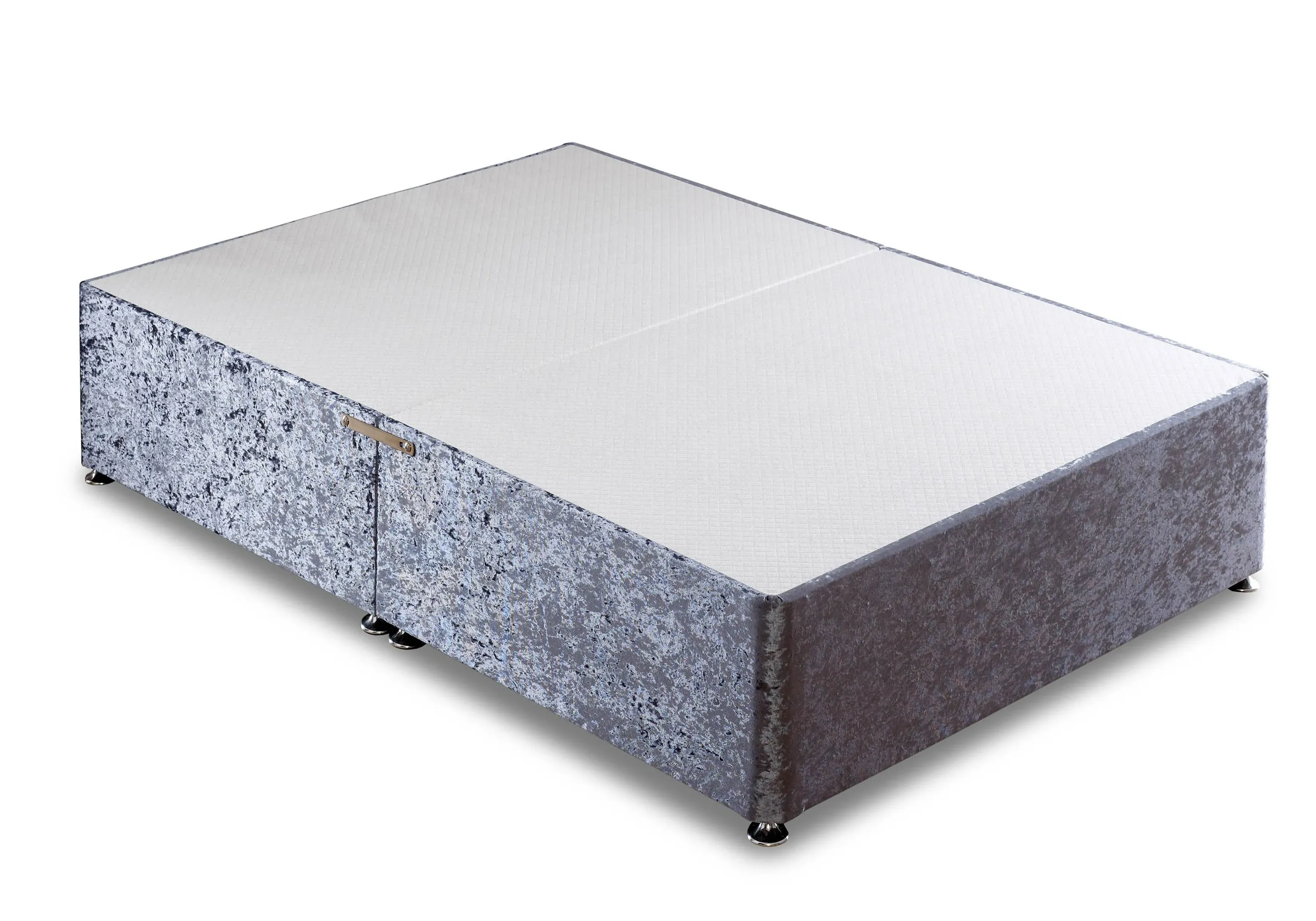 Single Divan Base with Storage - Purple, Fabric image