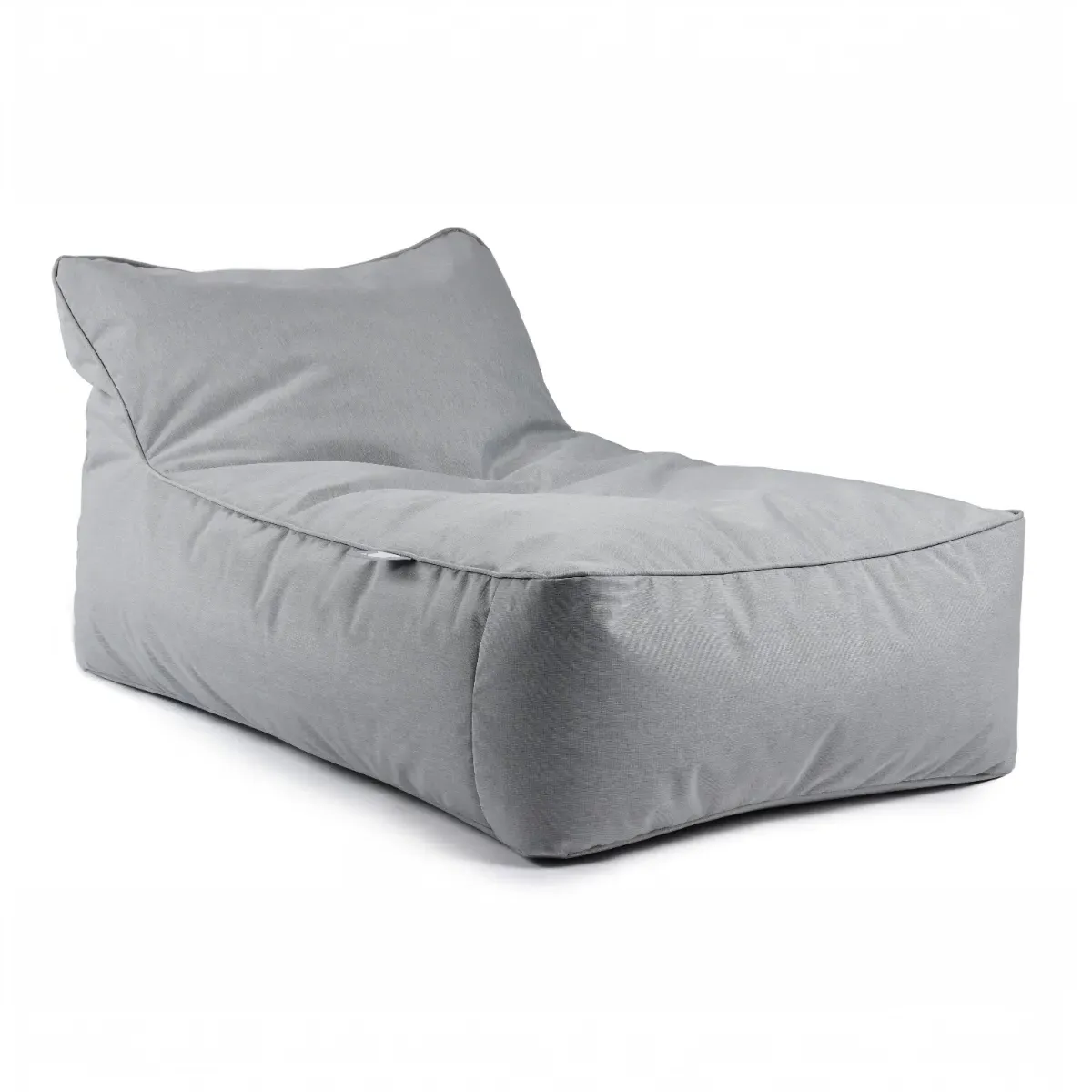 Bean Bag Lounger with Vents - Grey, Fabric