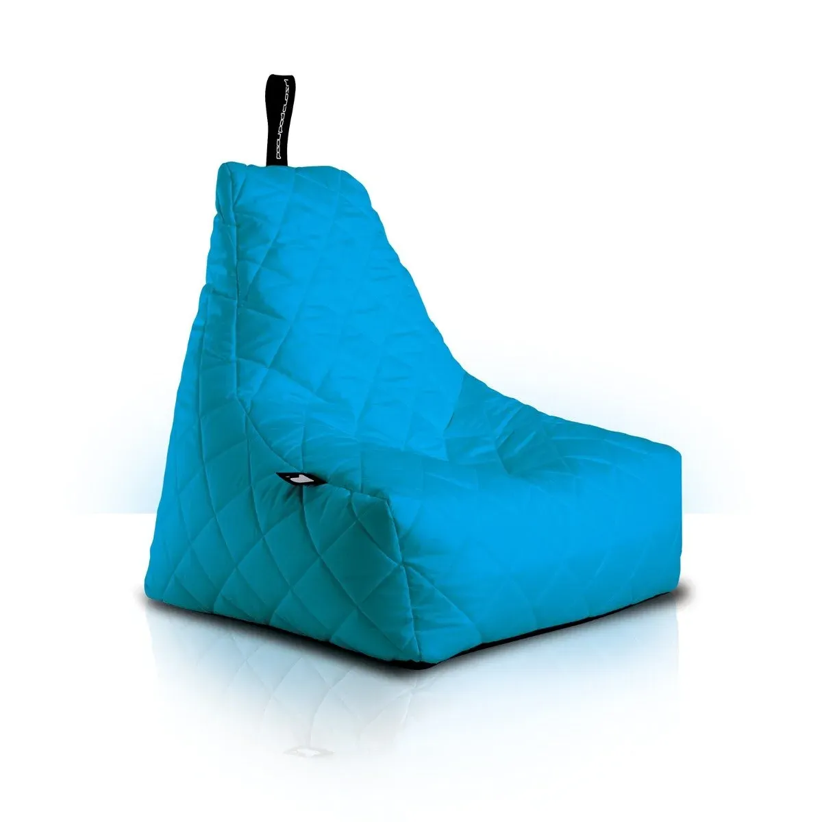 Bean Bag with Quilting - Aqua, Polyester