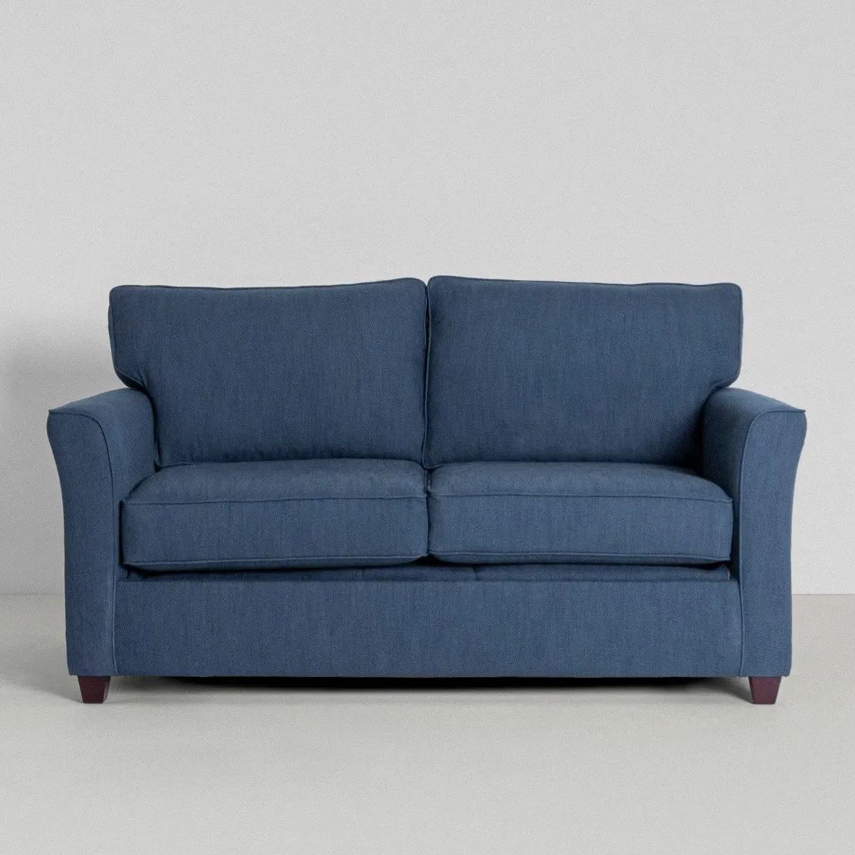 Love Seat Sofa Bed with Detailing - Orange, Fabric