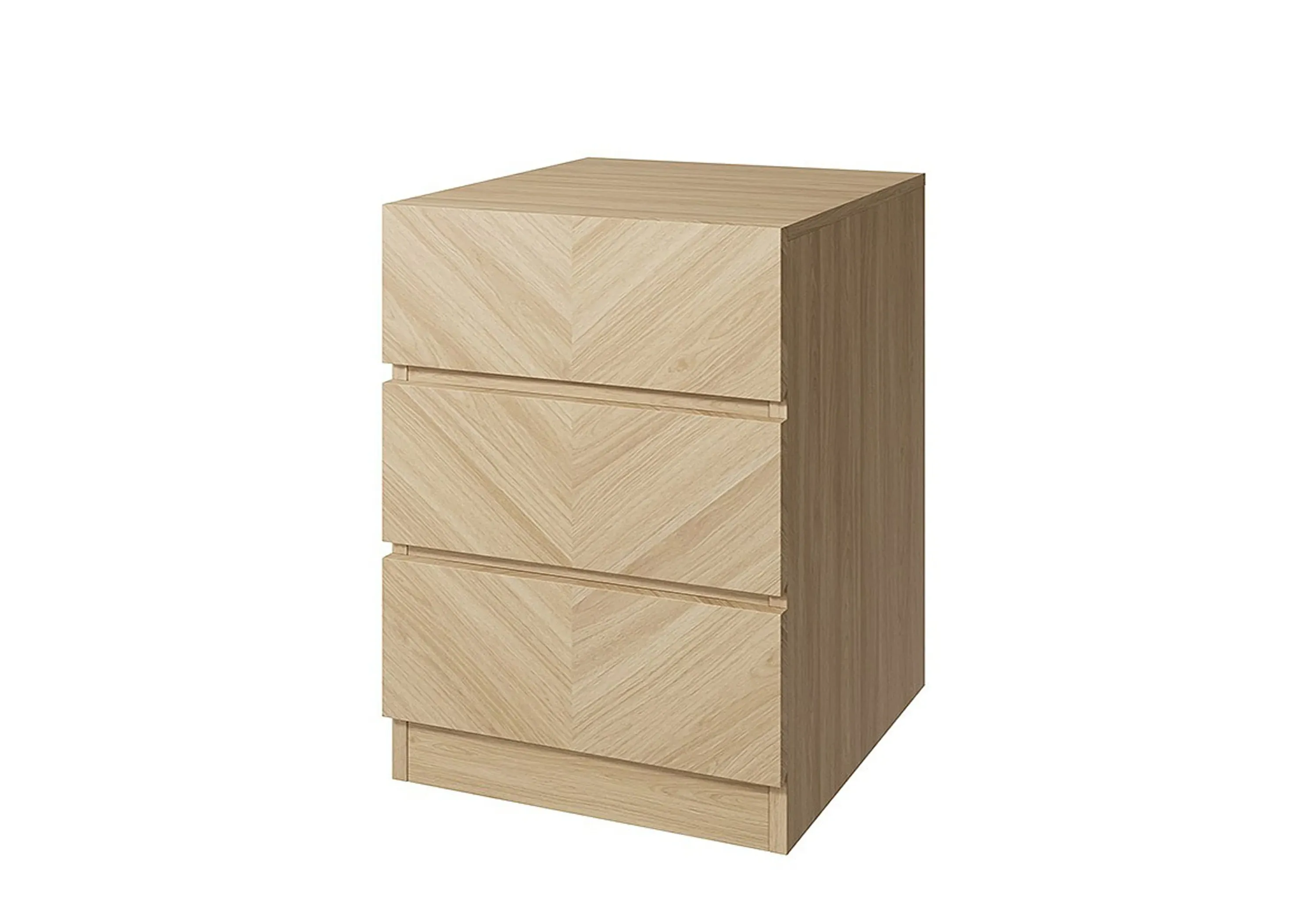 3-Drawer Bedside Table - Oak image