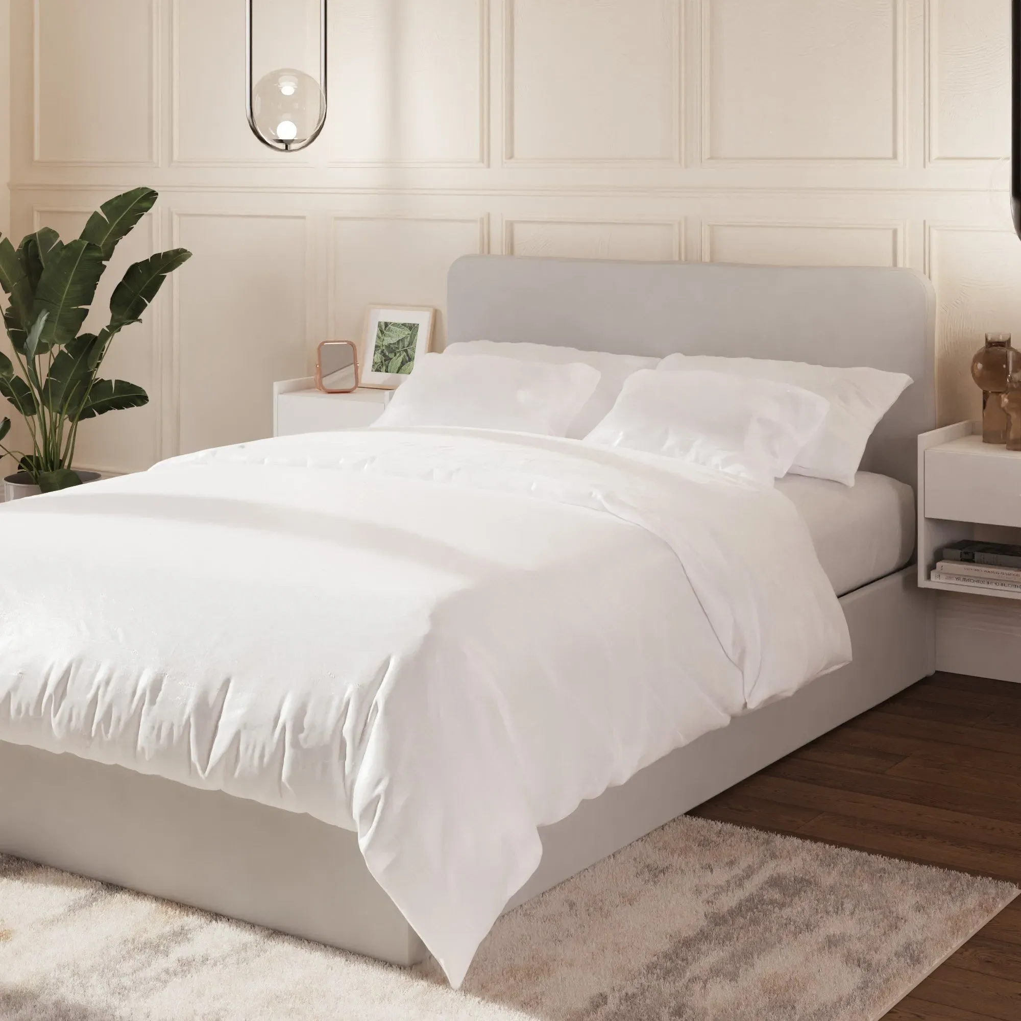 Double Ottoman Bed with Storage - Grey