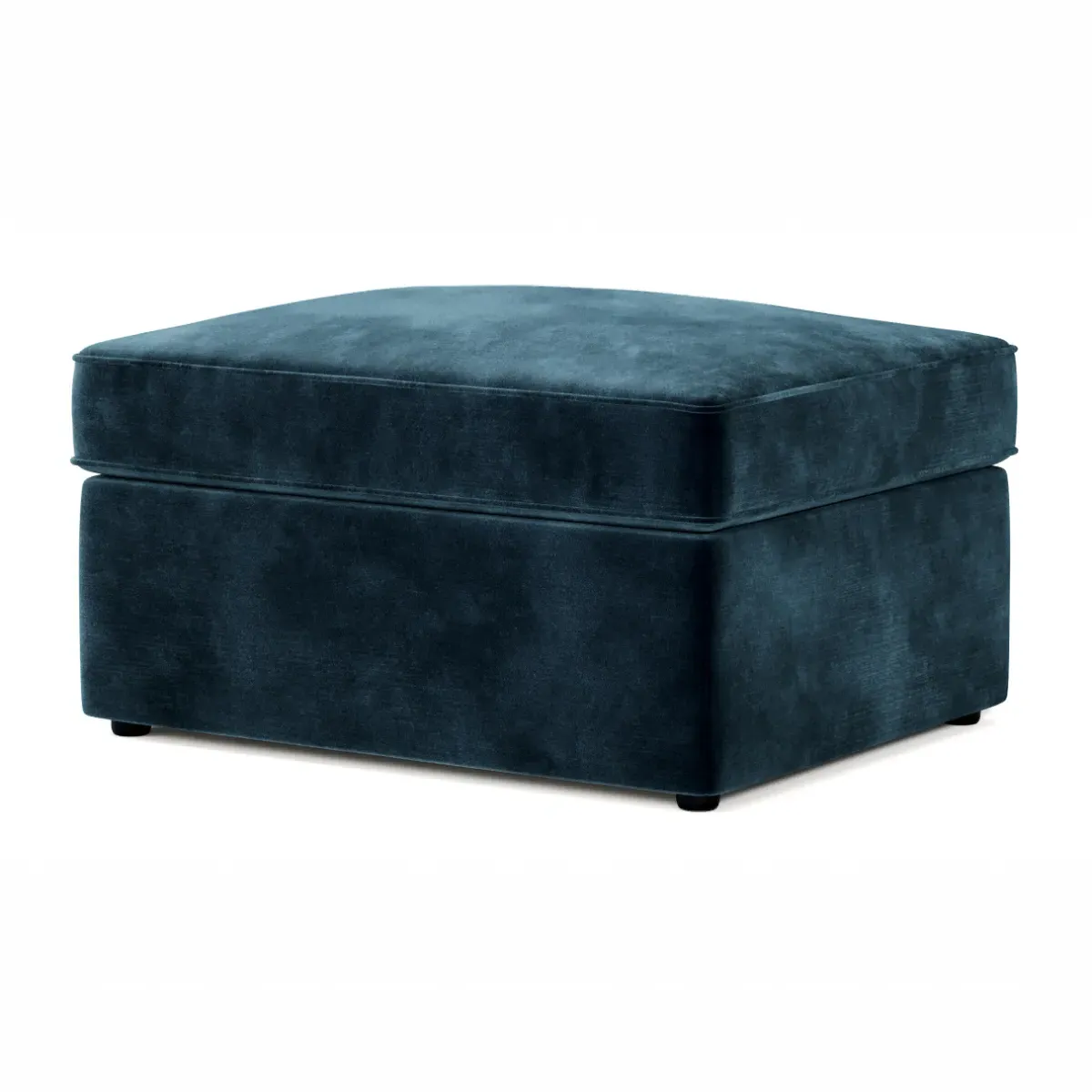 Footstool Bed with Storage - Airforce, Velvet image