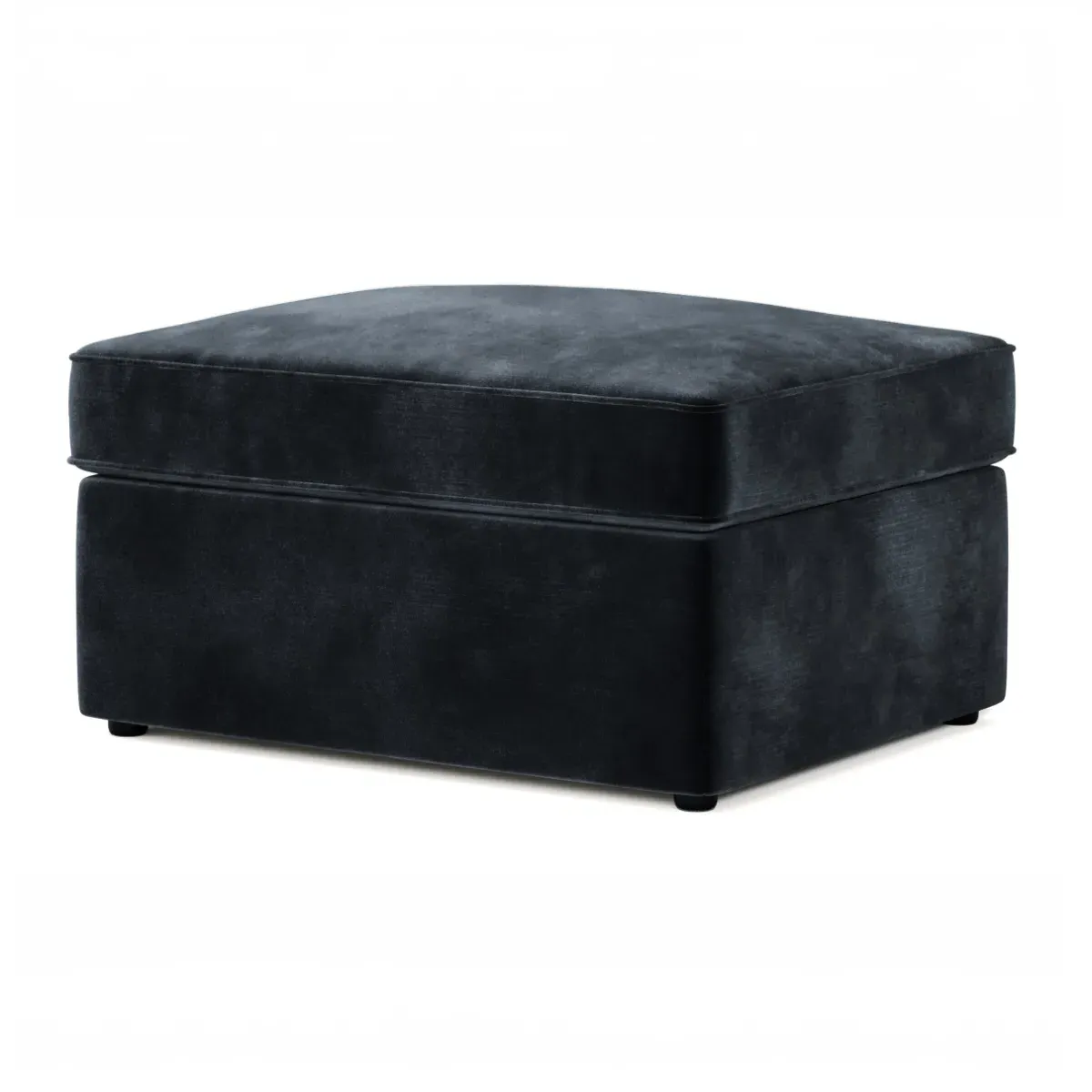 Footstool Bed with Storage - Charcoal, Velvet