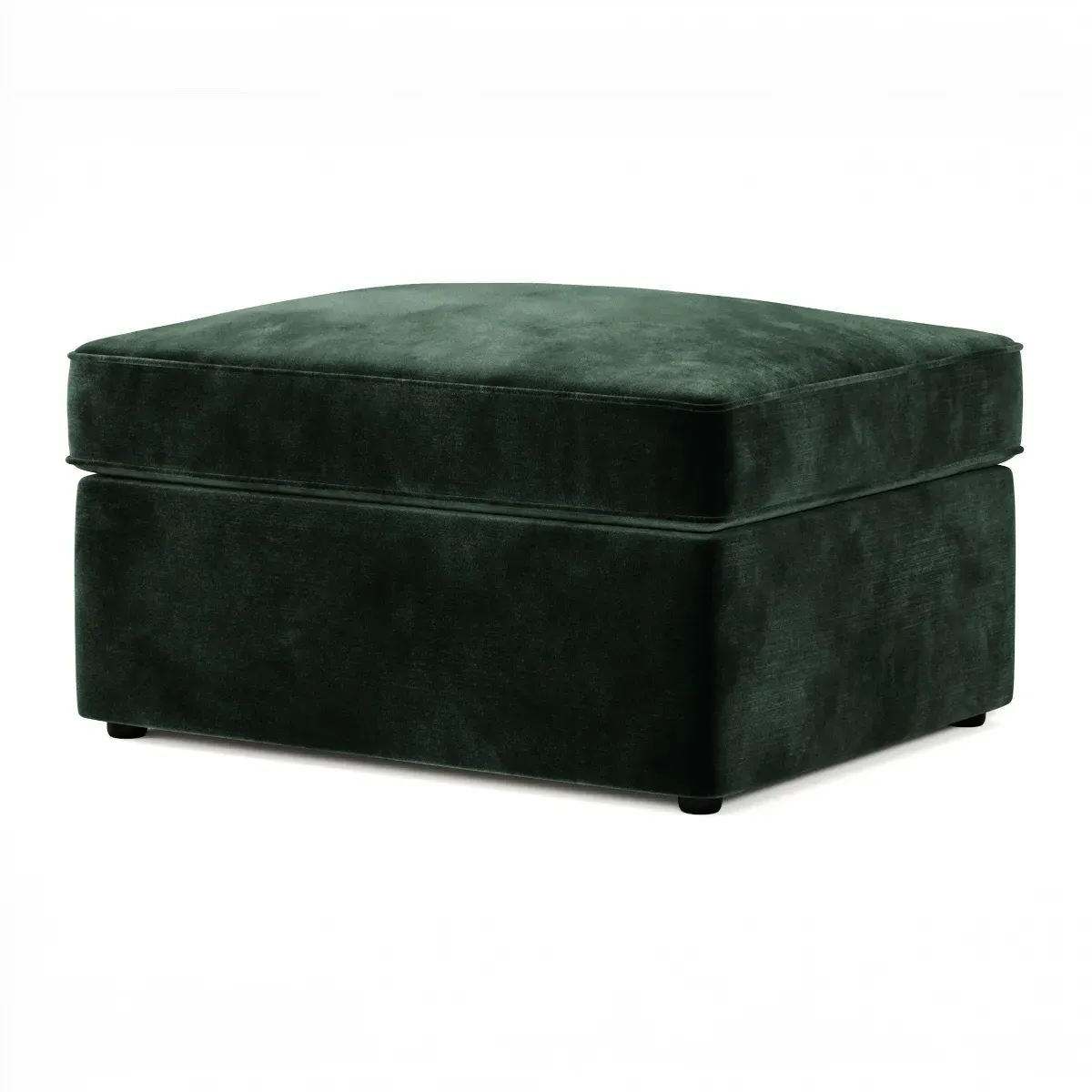 Footstool Bed with Storage - Green, Velvet