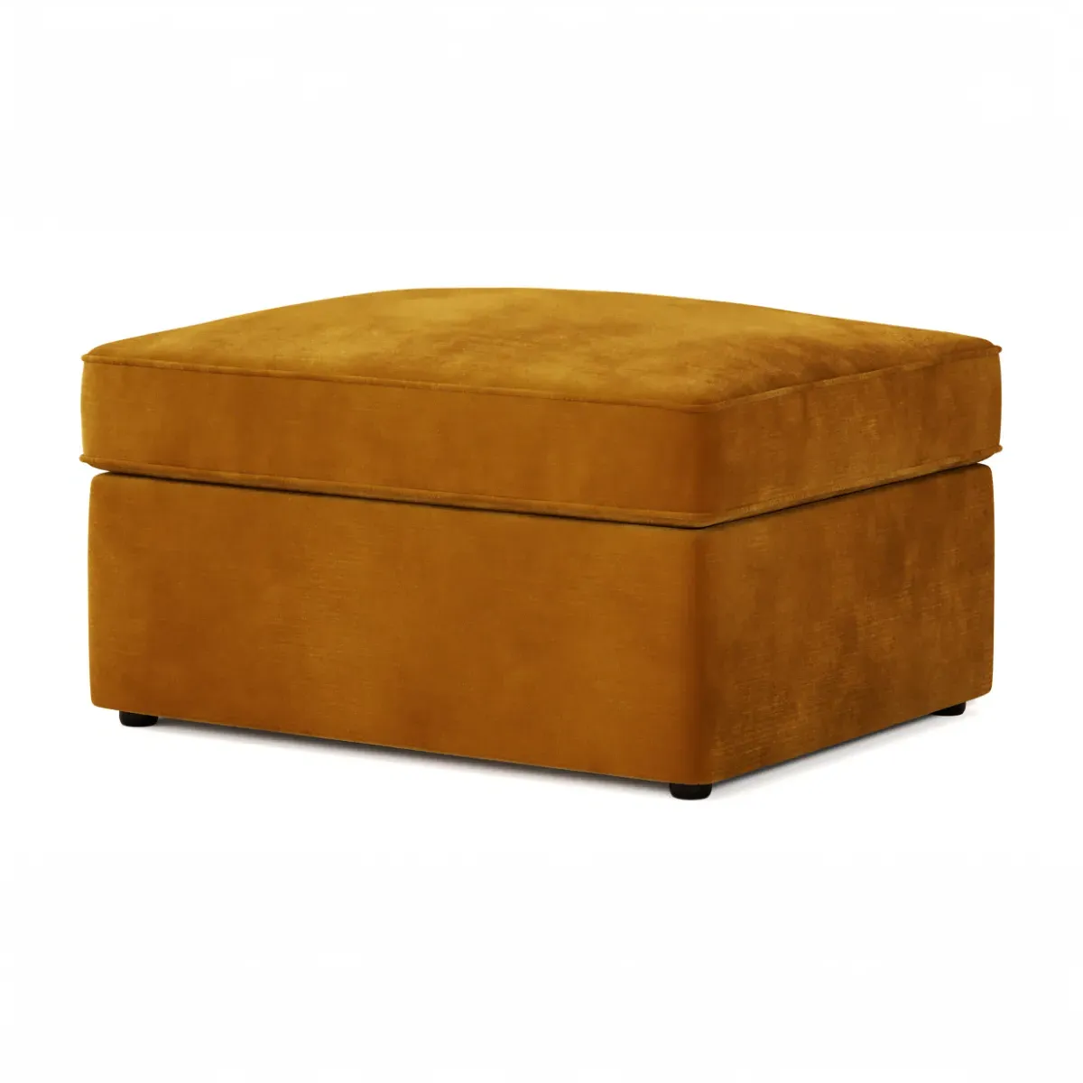 Footstool Bed with Storage - Saffron, Velvet