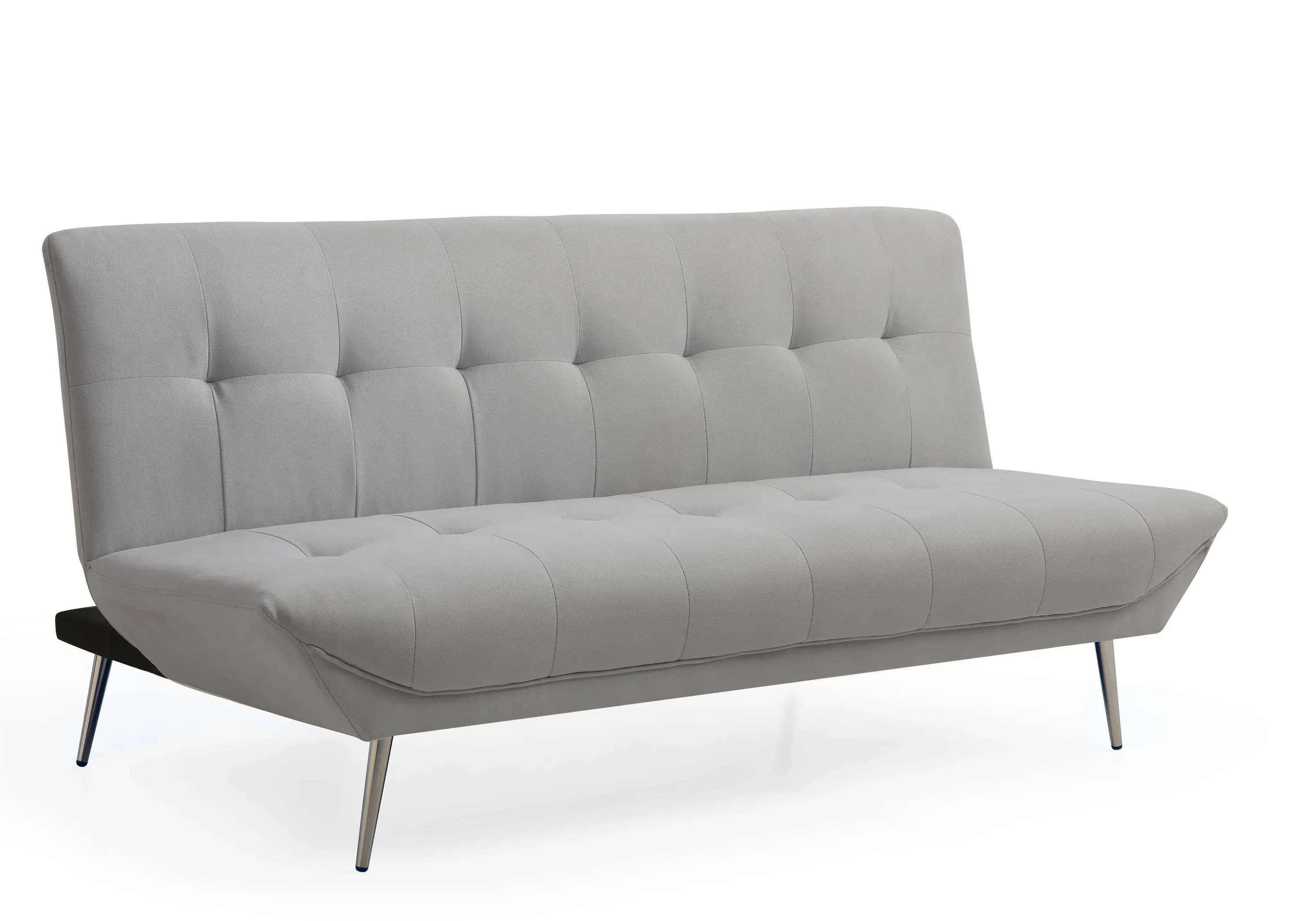 Sofa Bed with Click Clack - Grey, Fabric image