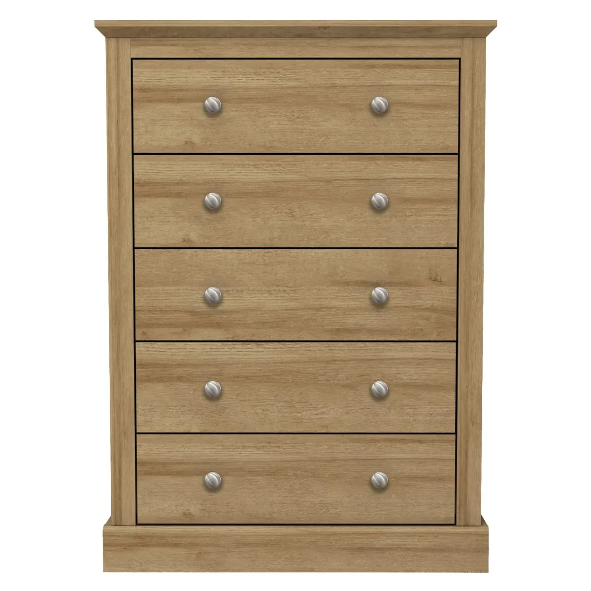 5-Drawer Chest of Drawers - Oak, MDF image