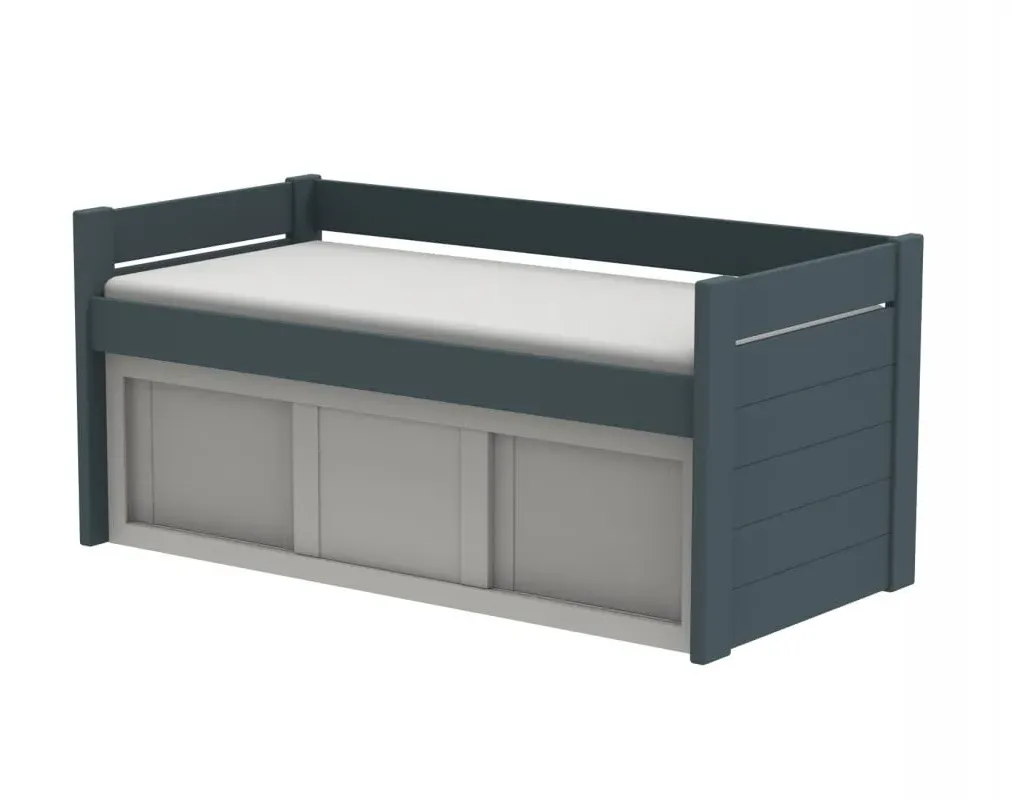 Raised Daybed with Storage - Natural, Pine image