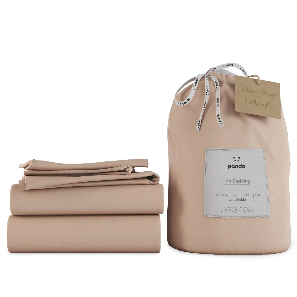 King Size Bedding Set Complete - Pink, Bamboo