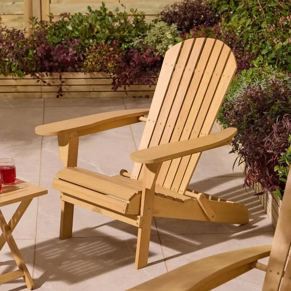 Folding Adirondack Chair - Eucalyptus Hardwood