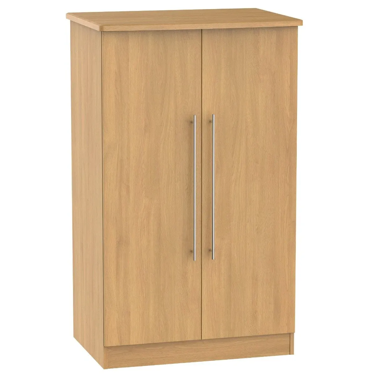 2ft6in Midi Wardrobe Plain Door - Oak, Wood image