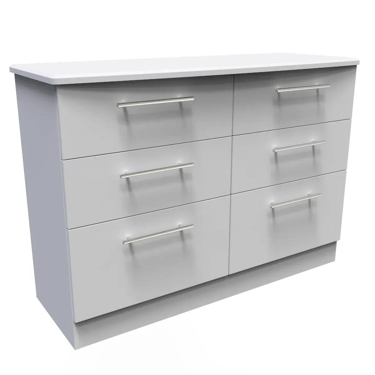 6-Drawer Midi Chest Ready Assembled - Grey Matt image