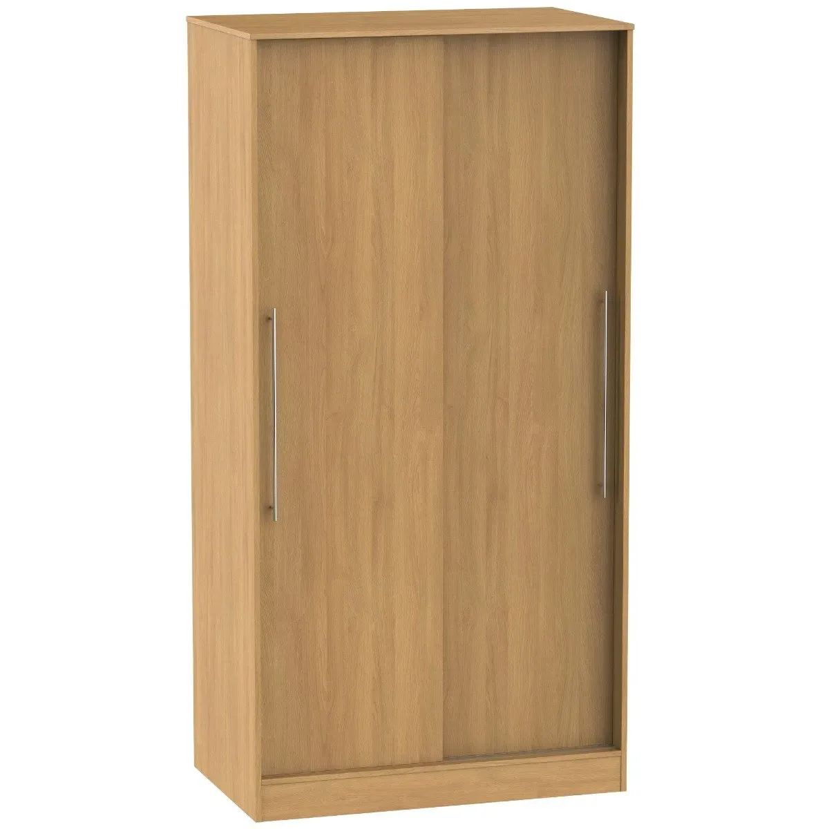 Sliding Wardrobe with Pre-Assembly - Oak, Wood image