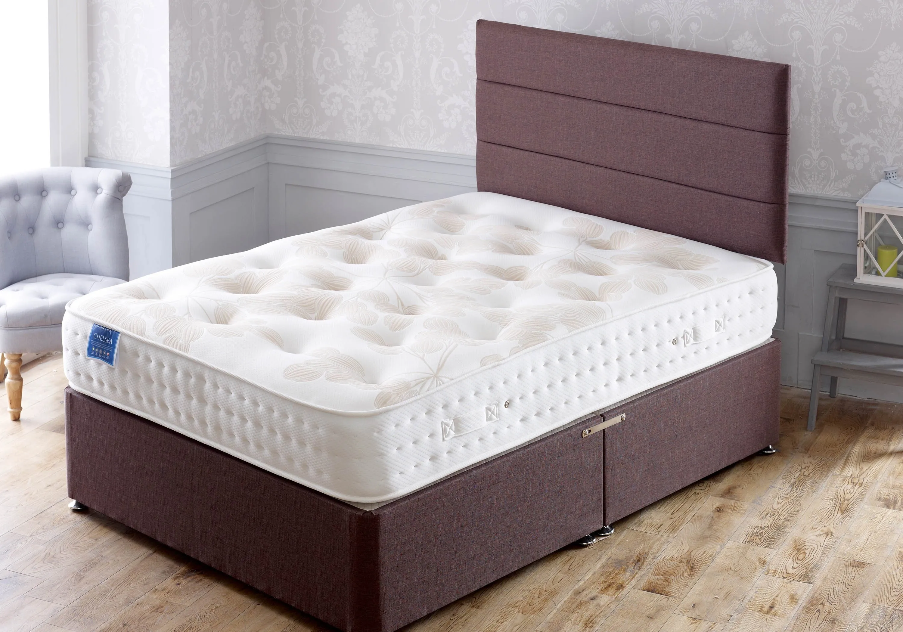 Single Divan Bed with Memory Foam - Platform Top image