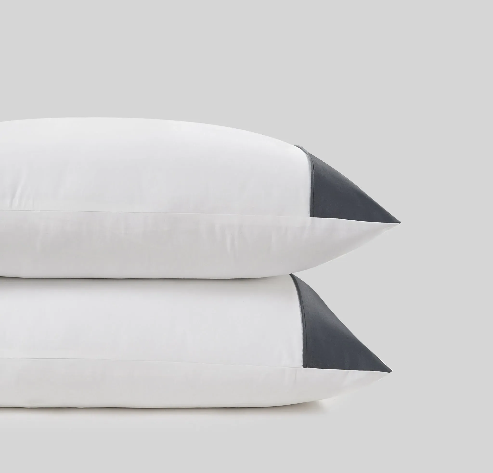 2-Pack Pillowcases 800 Thread Count - Grey, Cotton image