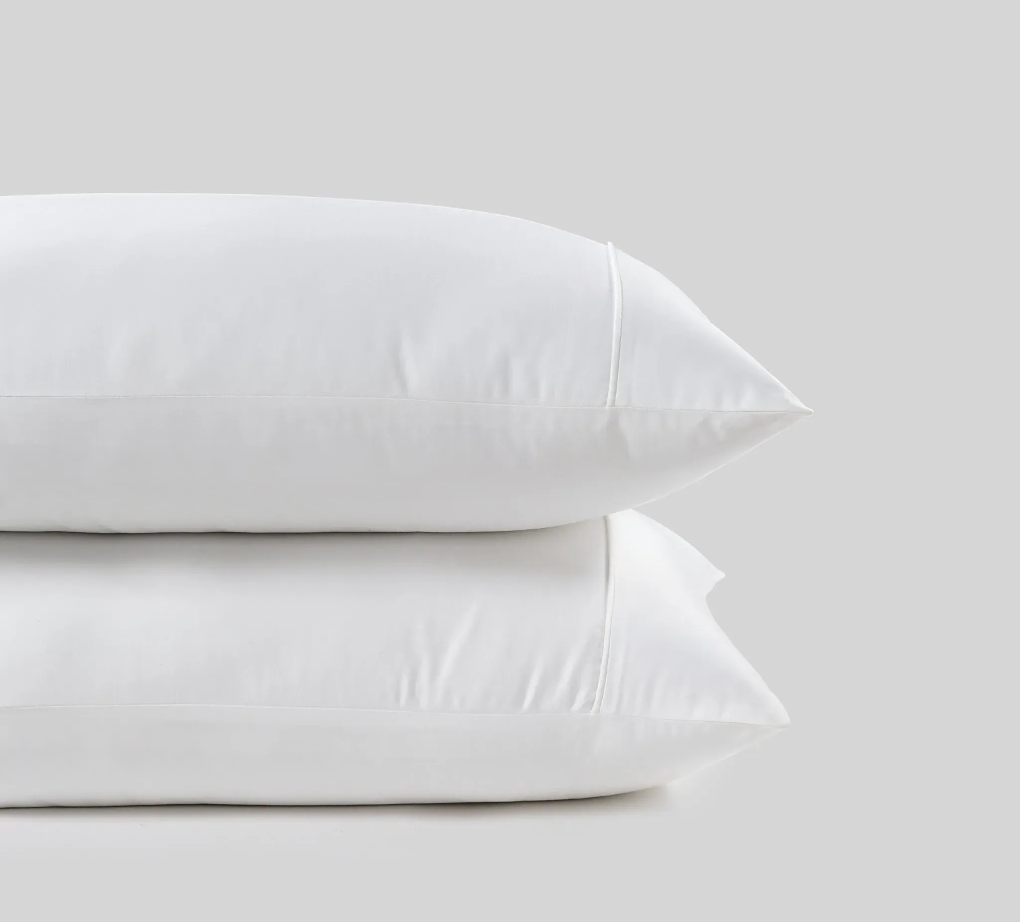 2-Pack Pillowcases 800 Thread Count - White, Cotton