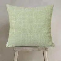 Henry Pair of Cushions with Infills - Moss Green, Woven Fabric alternate view