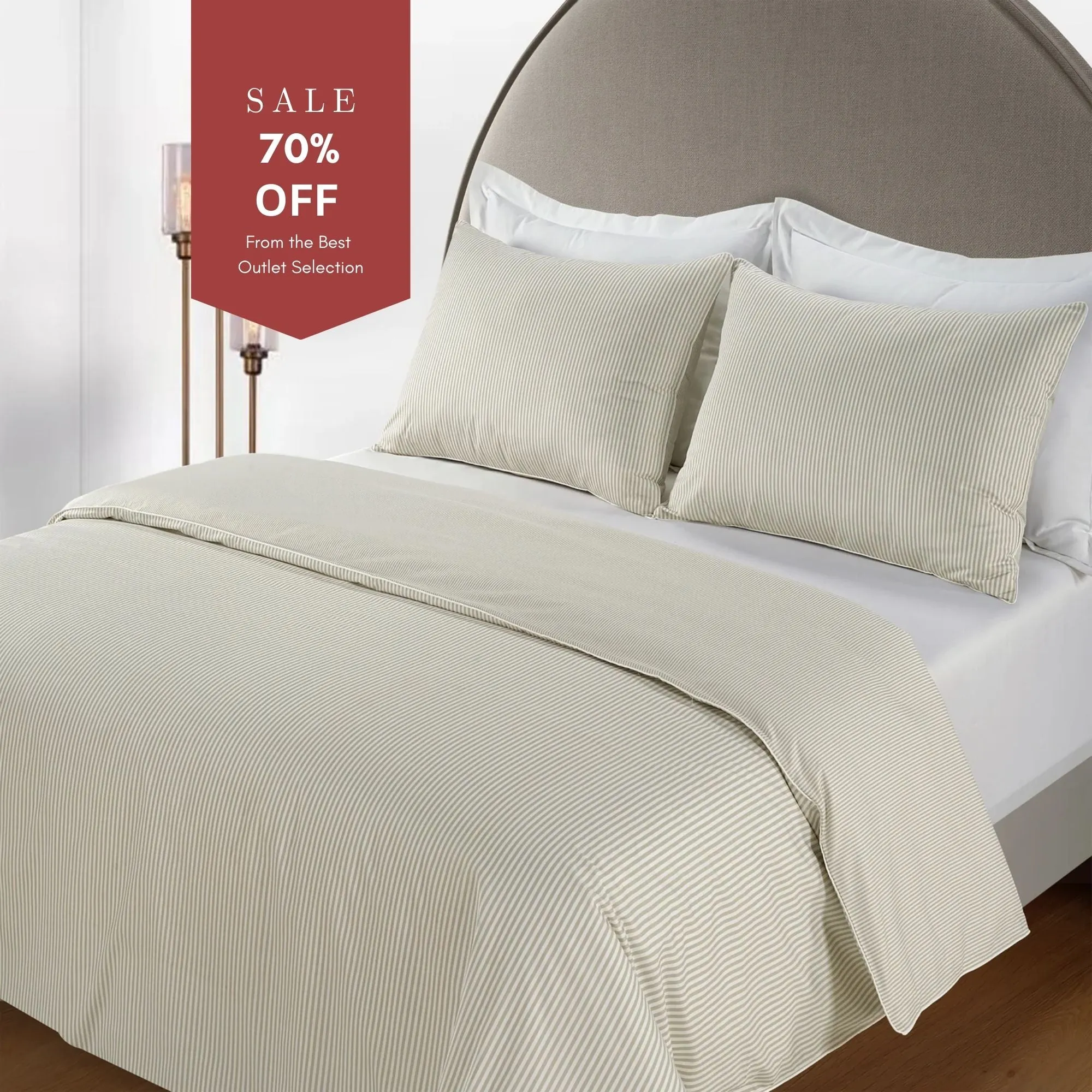 Celeste Single Duvet Cover - Alfalfa, Cotton Percale product