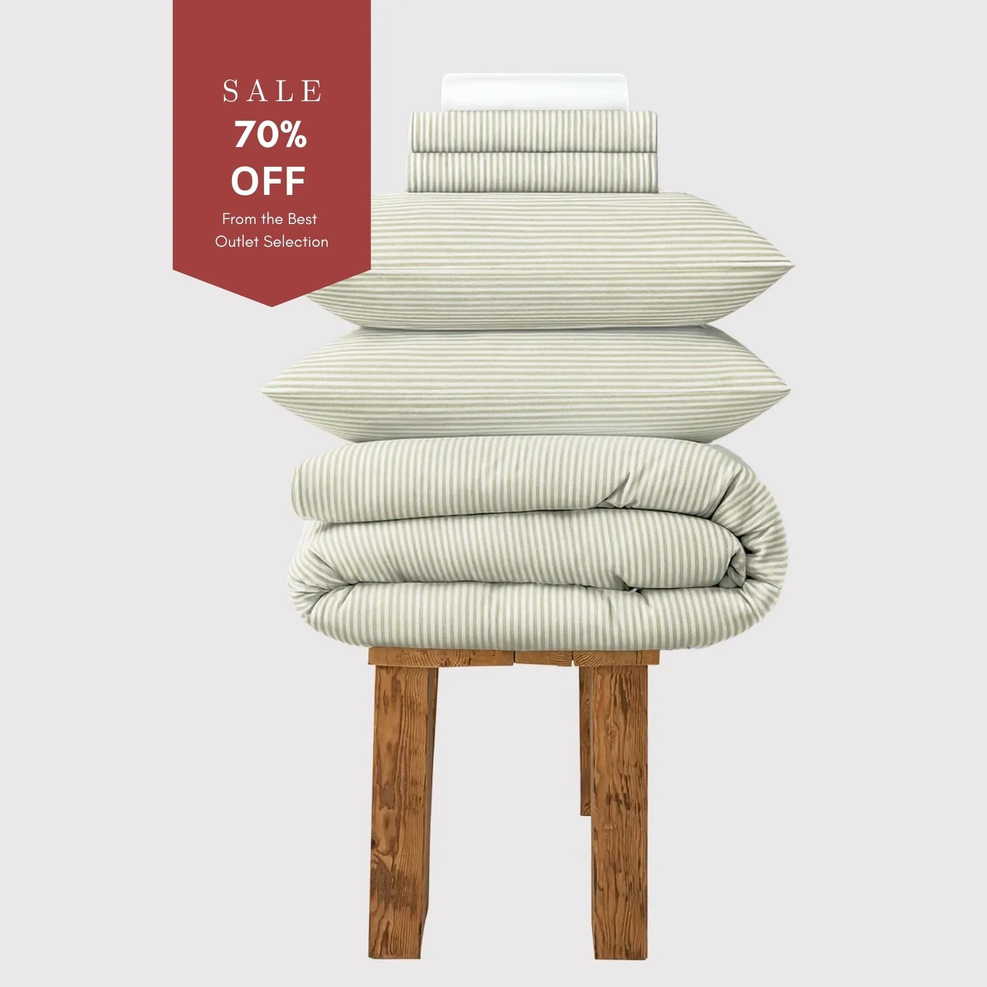 Celeste Alfalfa Single Bedding Set - Cotton Percale product