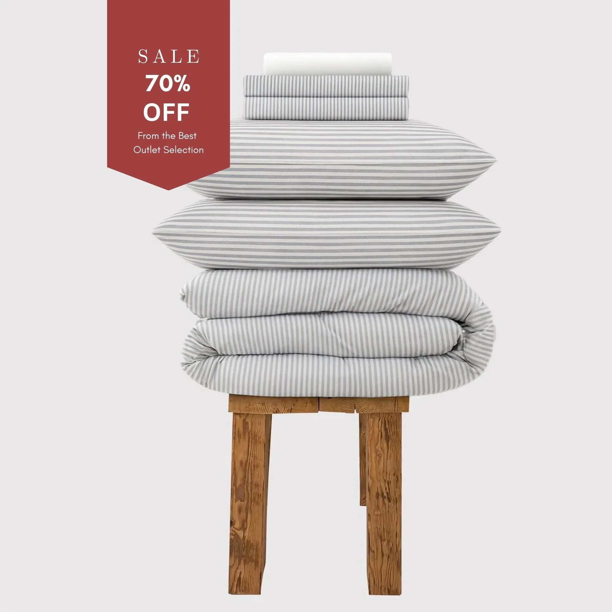 Celeste Single Bedding Set - White, Cotton Percale product