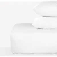 Peaceful Empress Single Fitted Sheet - White, Cotton Percale alternate view