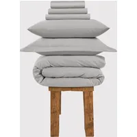 Grand Splendour Single Bedding Set 800TC - Oyster Mushroom, Sateen Cotton alternate view