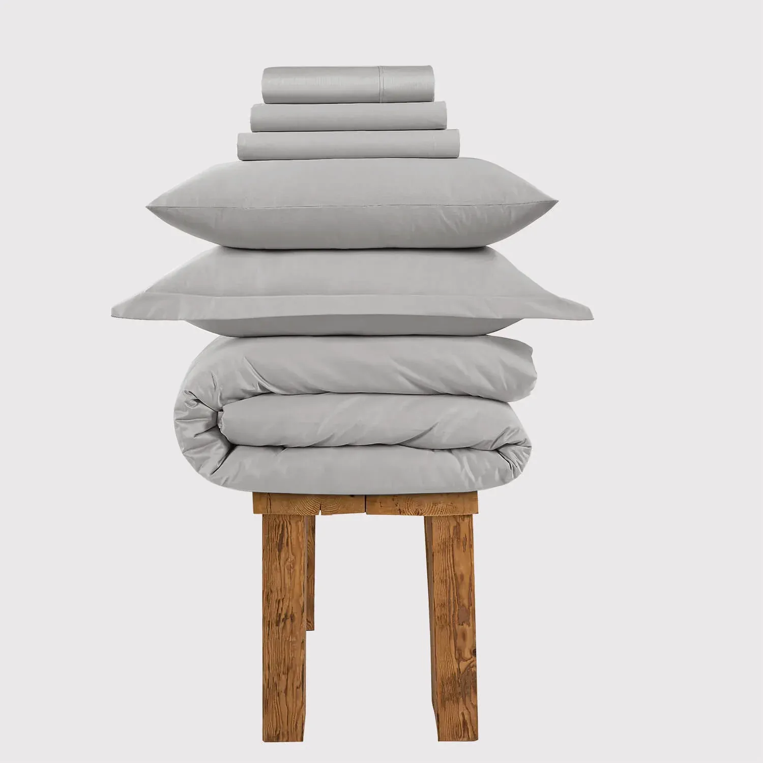 Grand Splendour Single Bedding Set 800TC - Oyster Mushroom, Sateen Cotton product