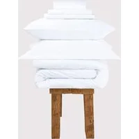 Egyptian Giza Single Bedding Set - Brilliant White, Sateen alternate view