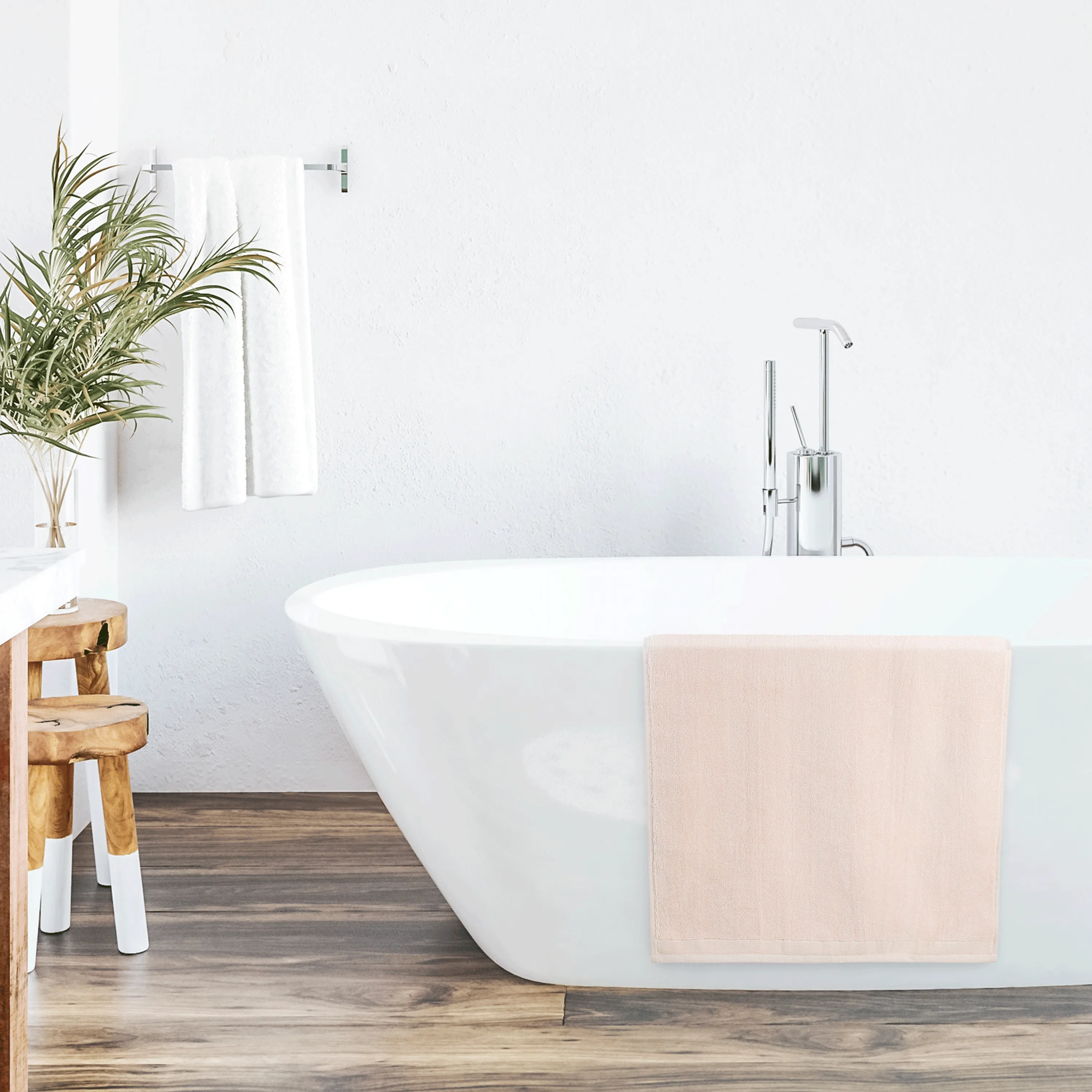 Bath Sheet Towel 500GSM - Blush Pink, Cotton