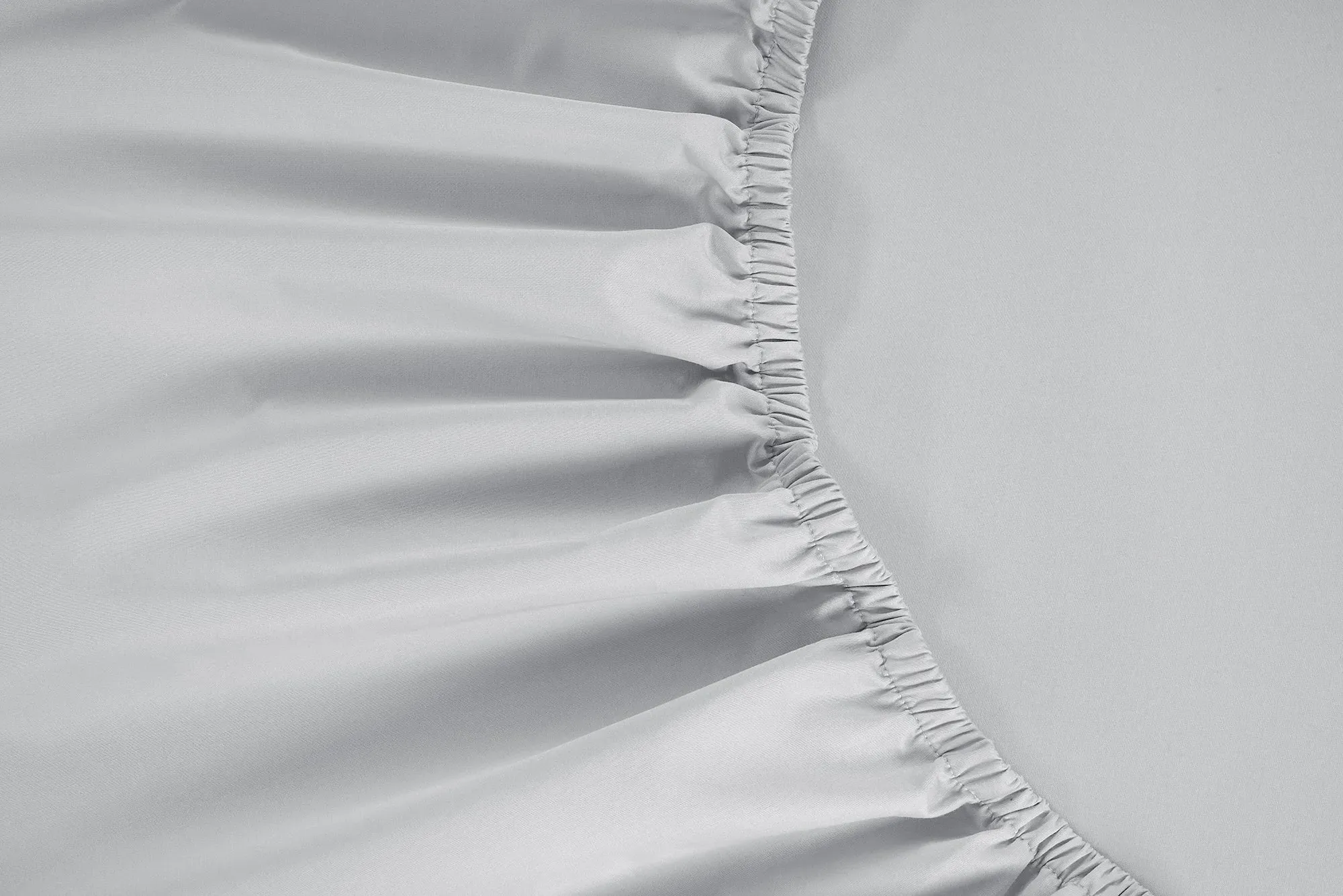 Brookshire Single Percale Fitted Sheet - Silver Dove Grey, Cotton product