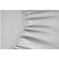 Brookshire Single Fitted Sheet - Grey, Cotton Percale alternate view
