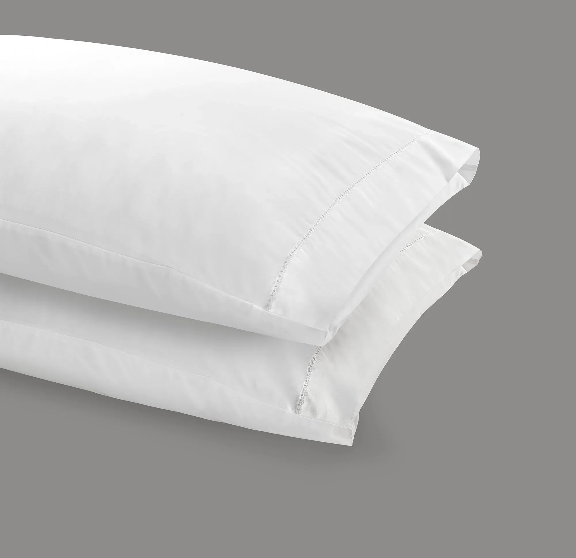 Brookshire Standard Pillowcases 300TC Percale Pair - White, Cotton product