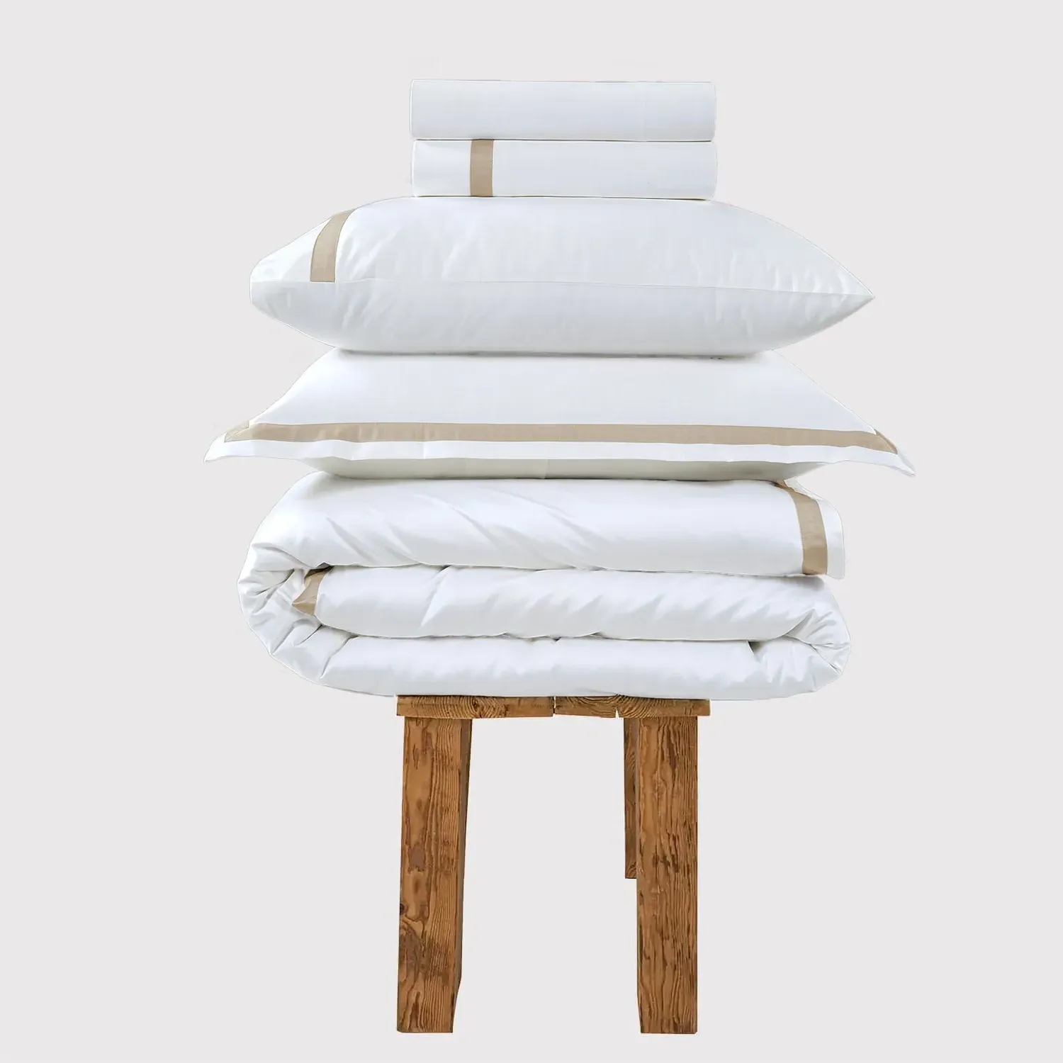 Double Bedding Set 800 Thread Count - White, Cotton
