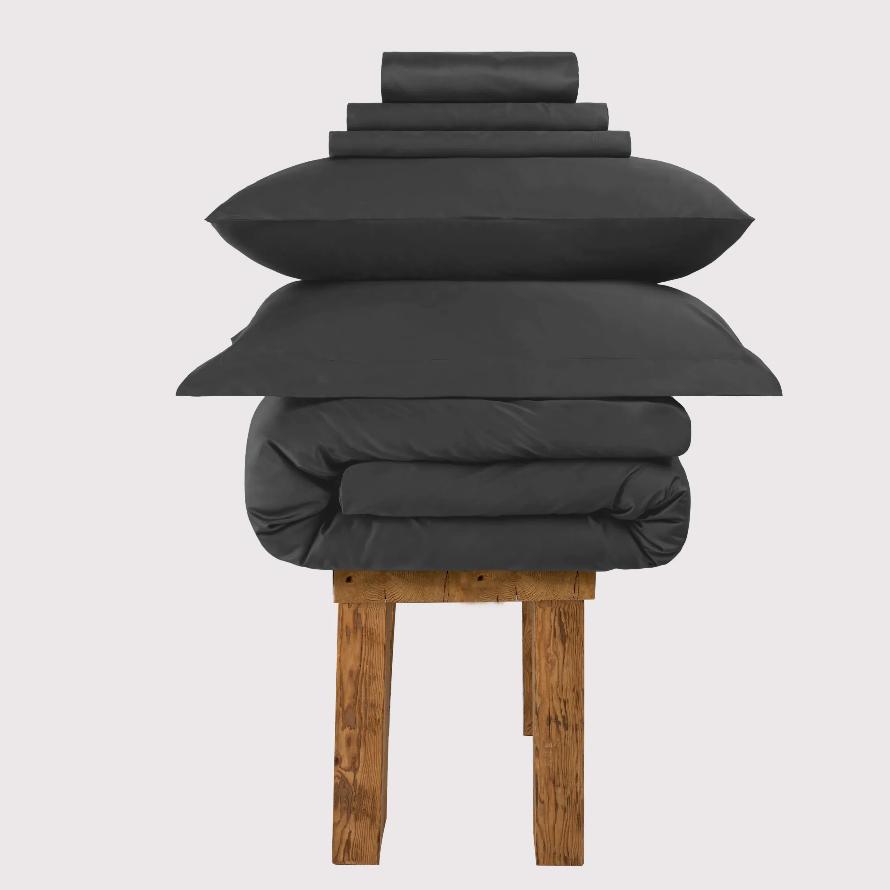 Double Bedding Set 800 Thread - Grey, Cotton