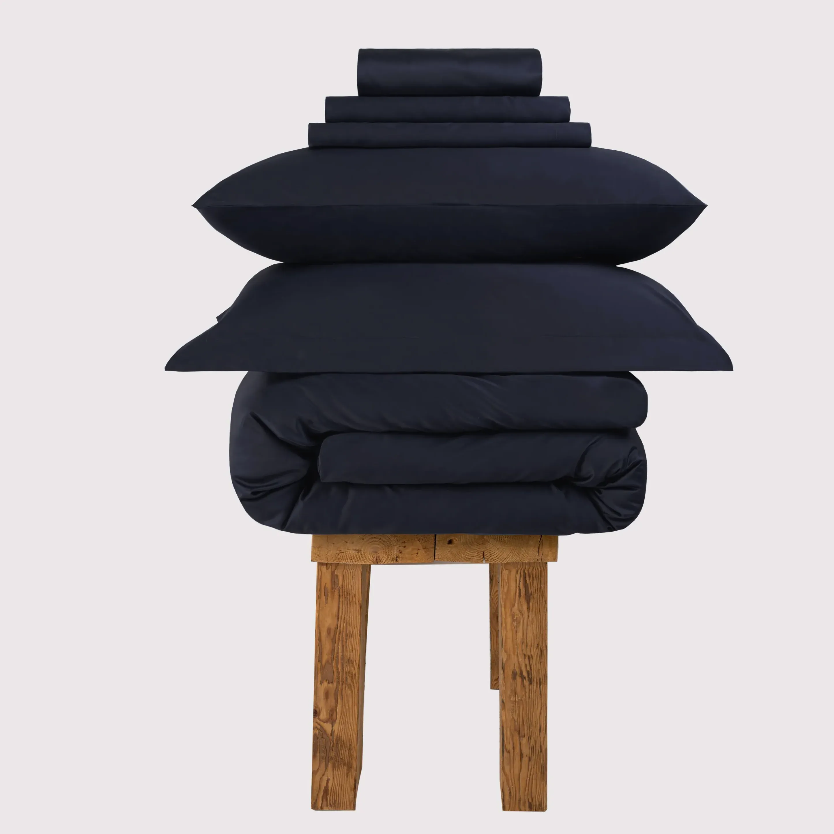 Double Bedding Set - Navy, Egyptian Cotton