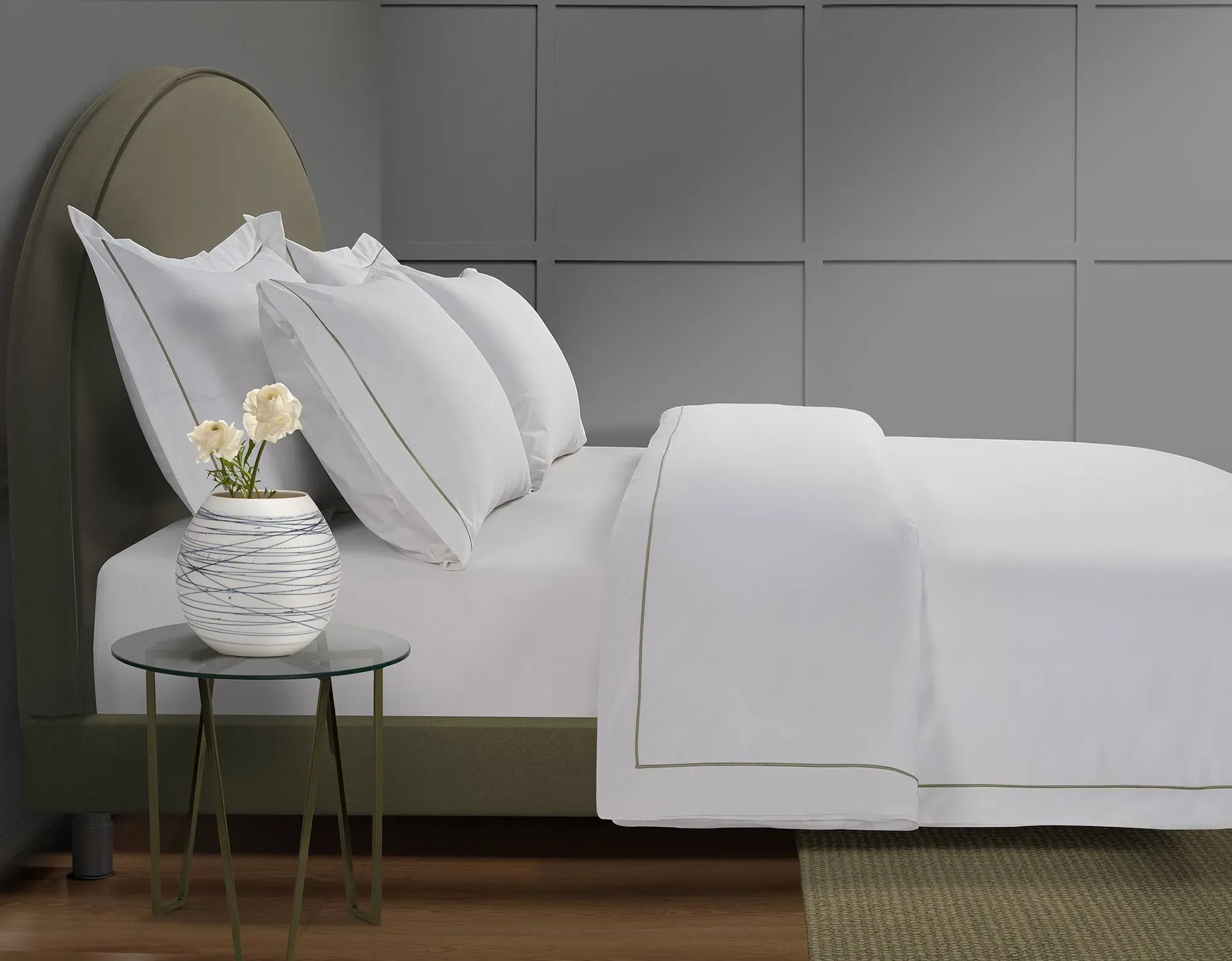 Double Duvet Cover 300 Thread - White, Cotton